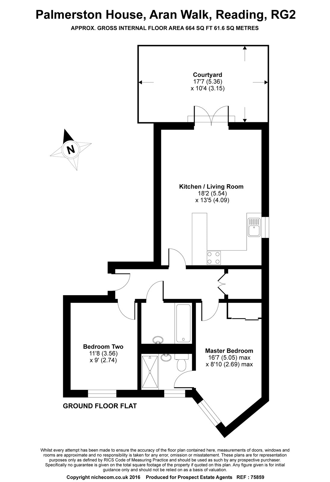 2 Bedrooms Flat to rent in Palmerston House, 3 Aran Walk, Reading, Berkshire RG2