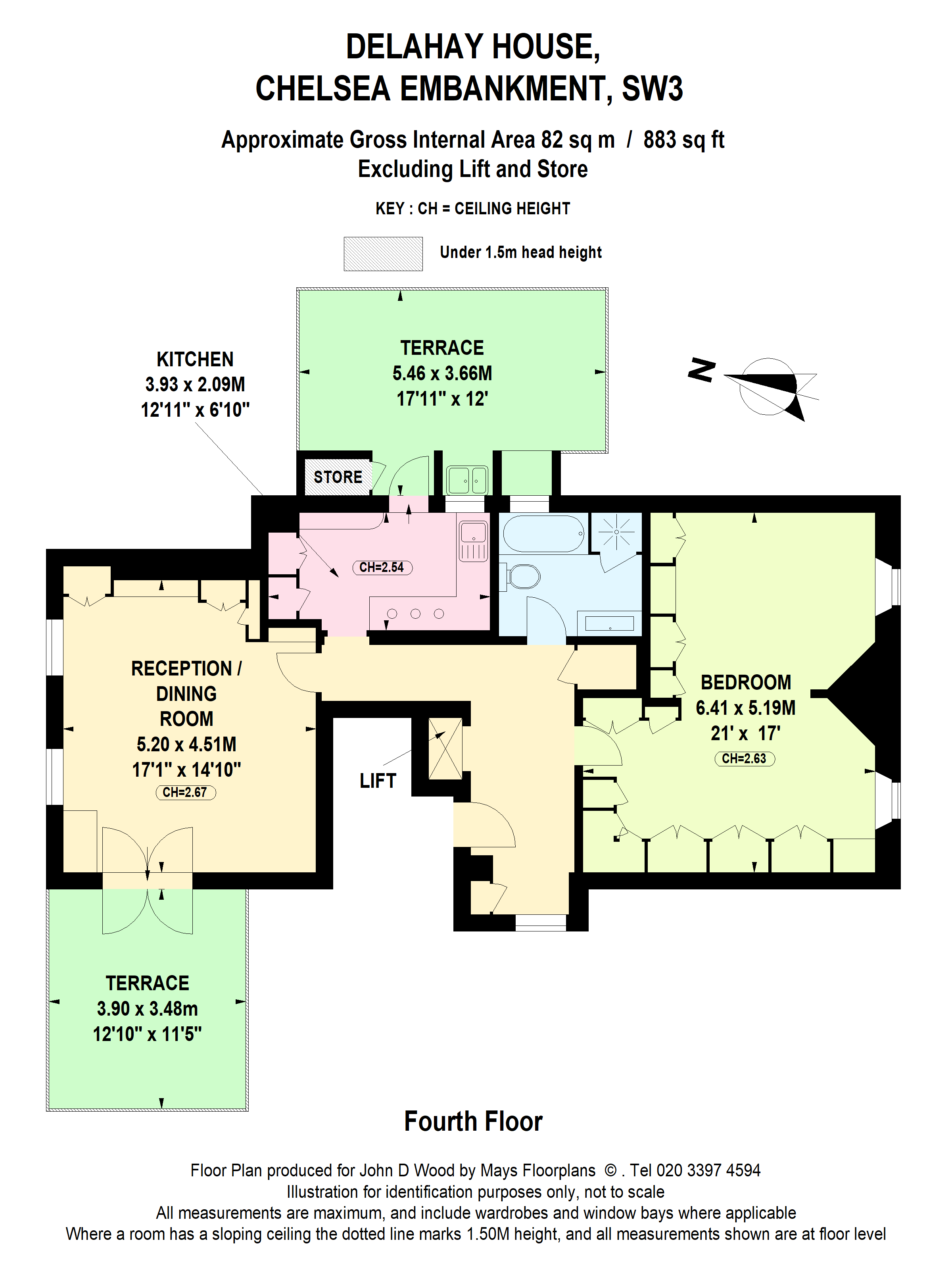 11 Delahay House, 15, Chelsea Embankment, London floorplan