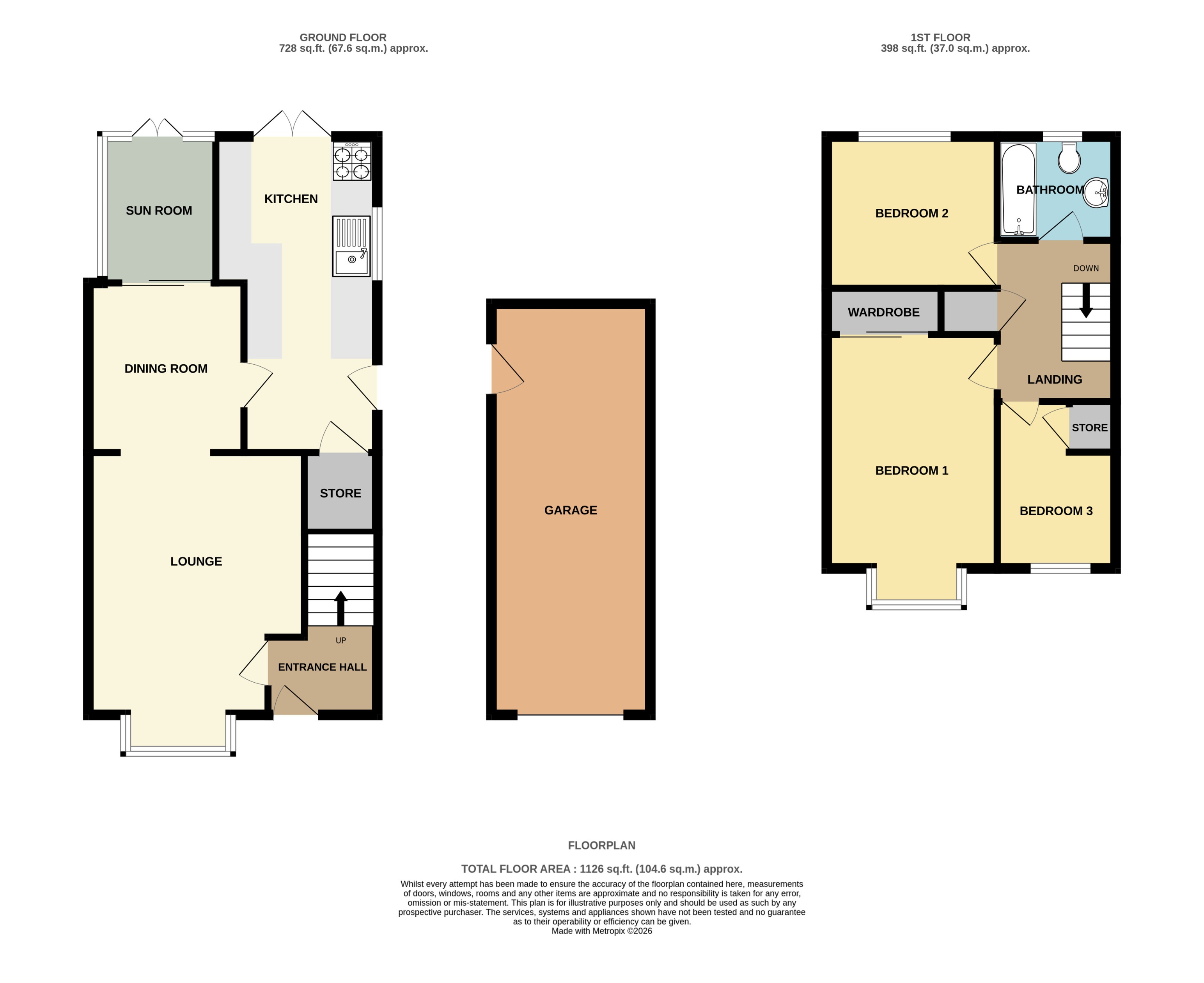 2, Beswick Close, Lincoln floorplan