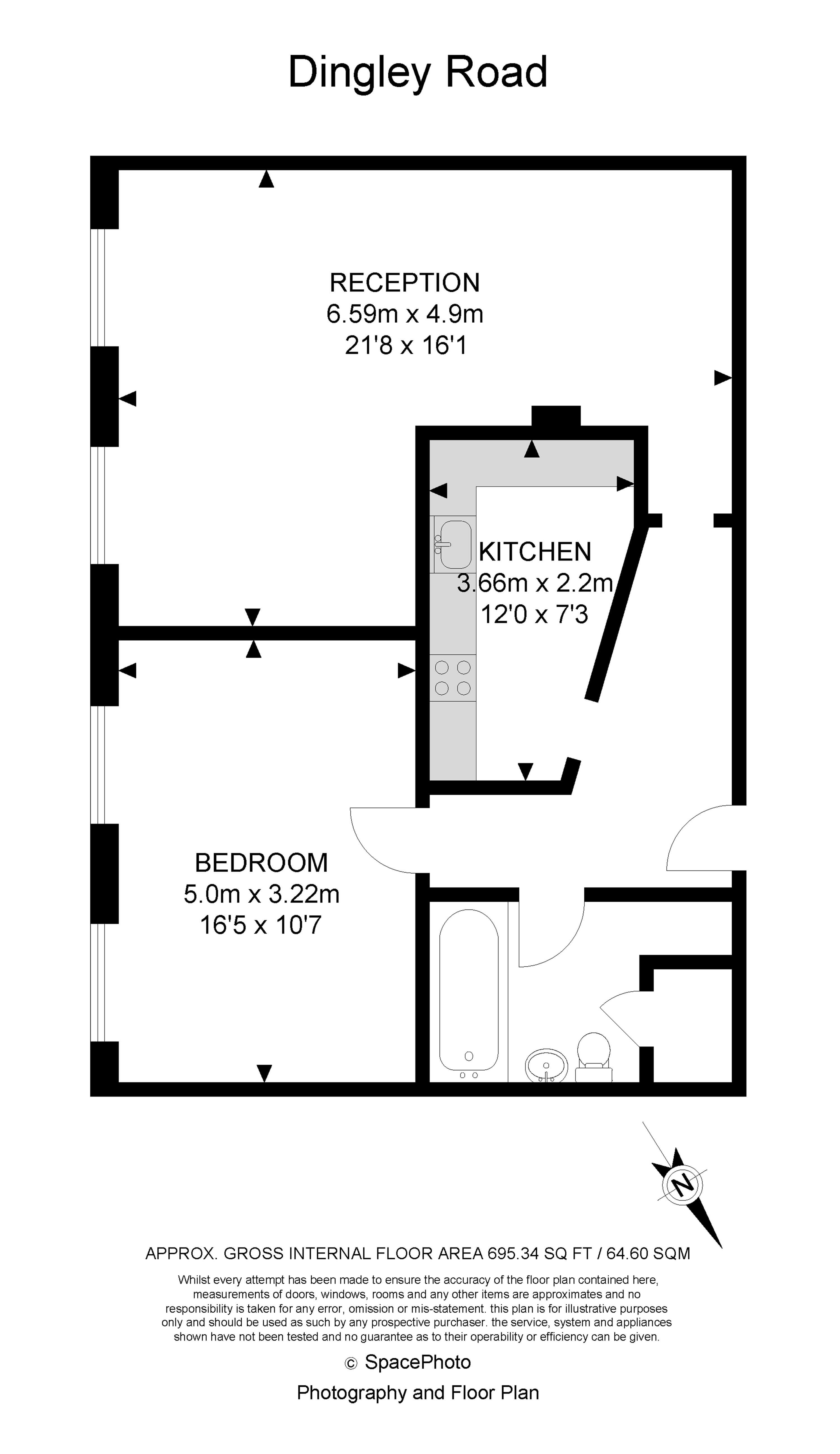 1 Bedrooms Flat to rent in Dingley Road, Old Street EC1V