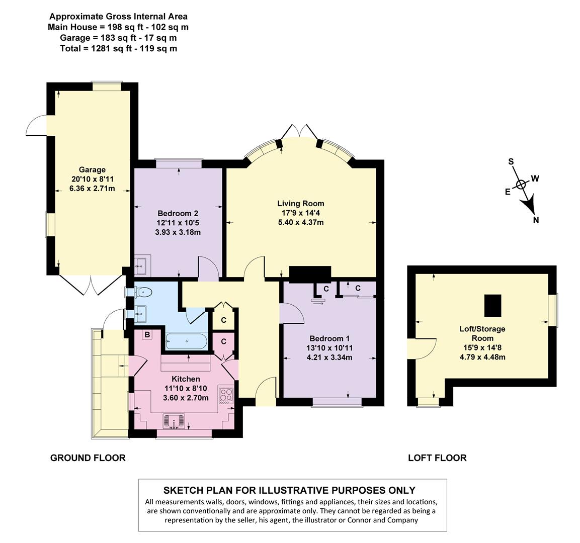 2 bed detached bungalow for sale in Letch Lane, Bourton On The Water