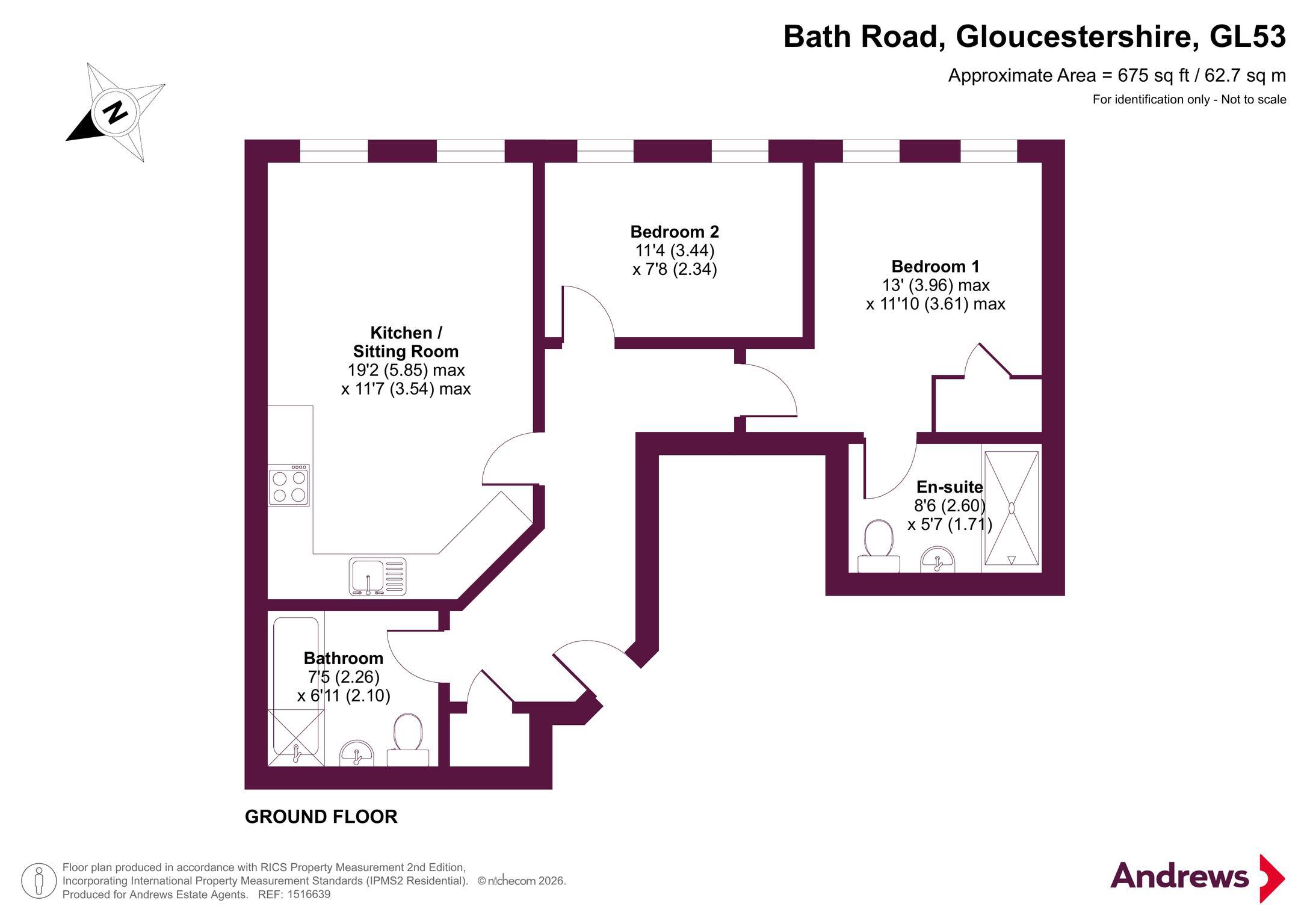 Apartment 3, 109-111,, Bath Road, Gloucestershire floorplan