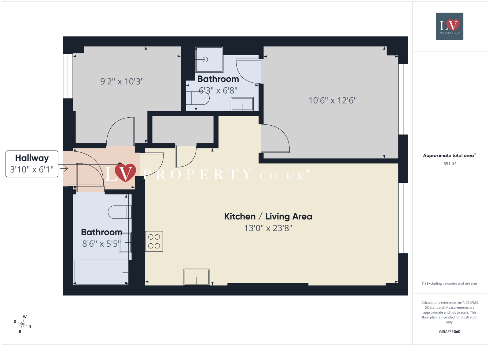 Flat 1,, Lion Court, Birmingham floorplan