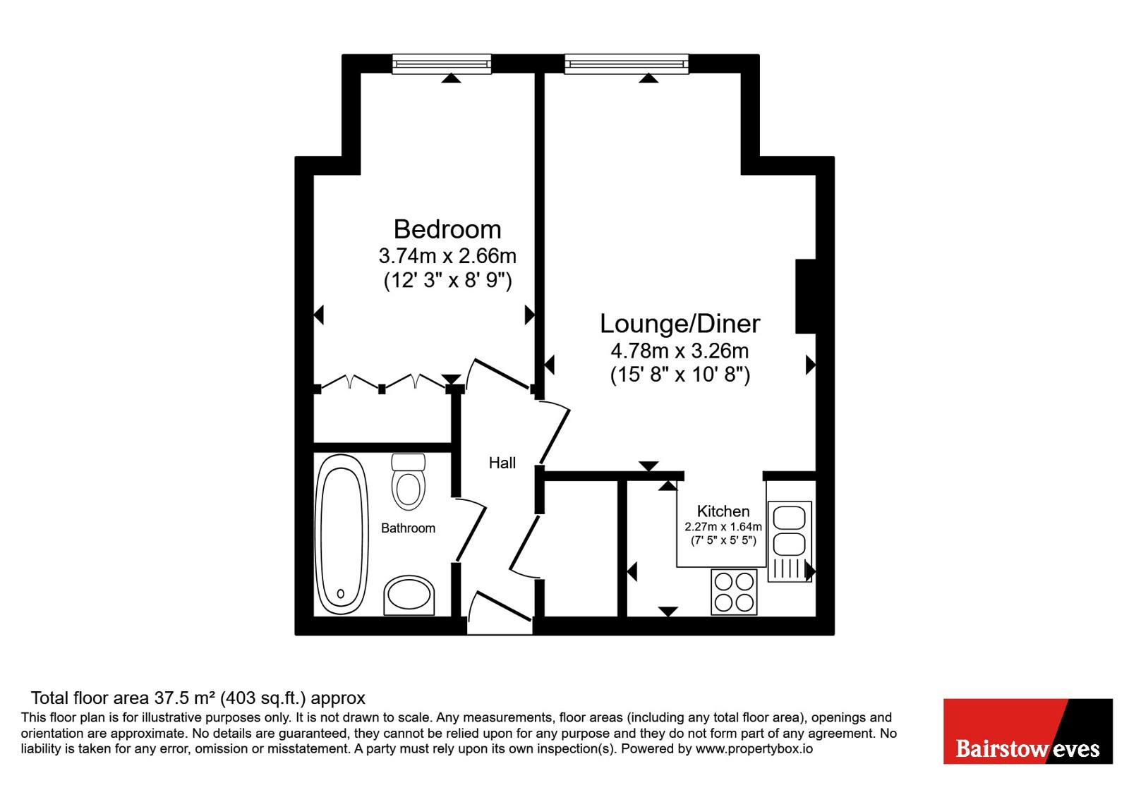 Flat 23, Valley Court,, Beechwood Gardens, Surrey floorplan