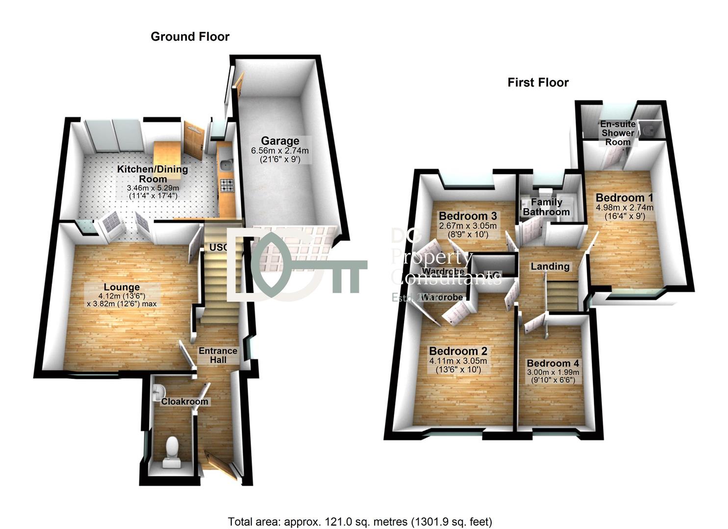 72, Russell Road, Toddington floorplan