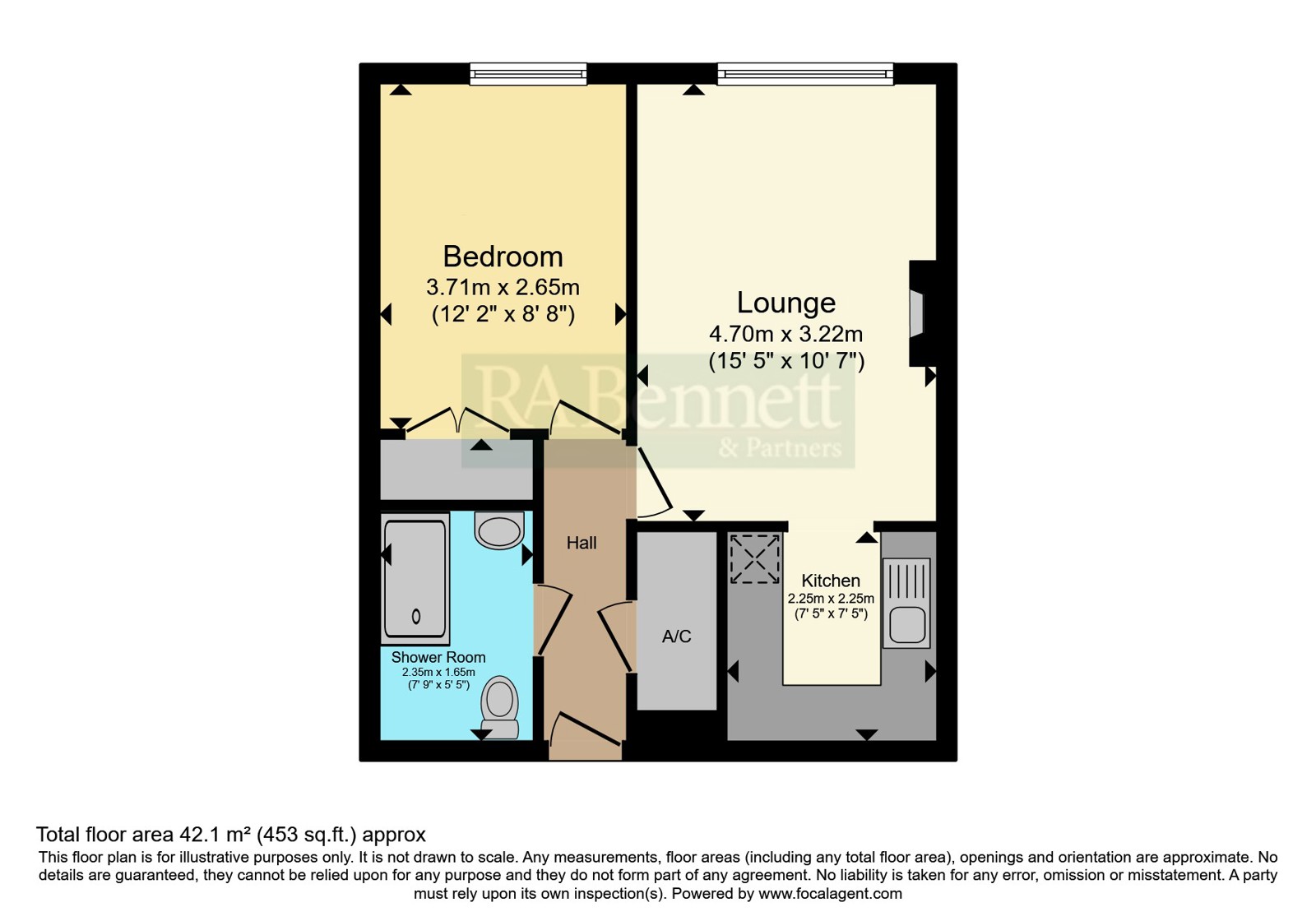 Flat 12, Bredon Court,, Station Road, Worcestershire floorplan