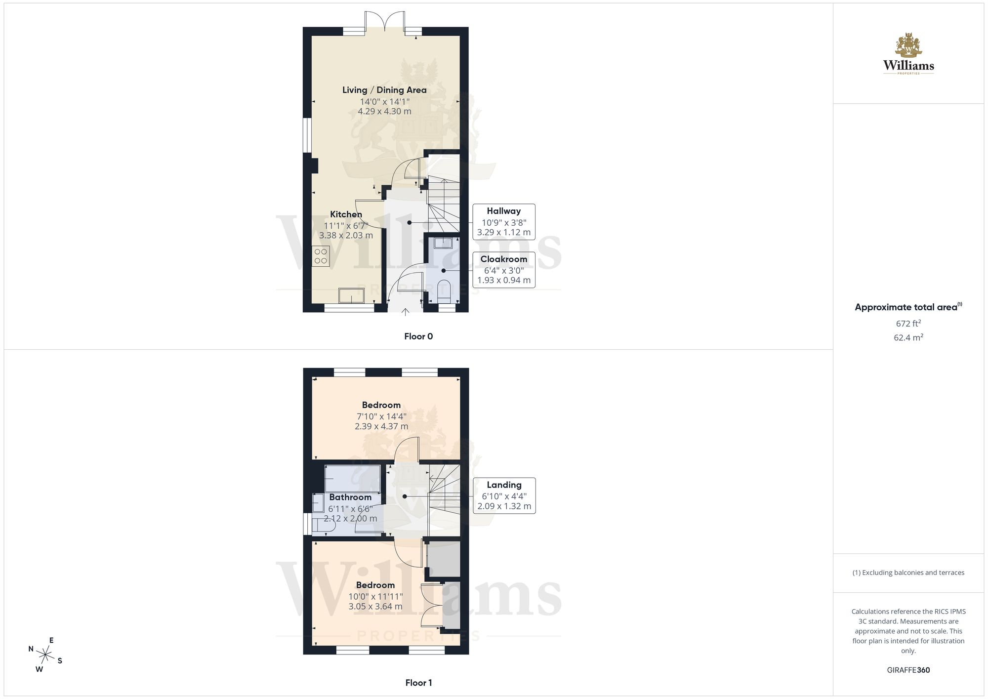 21 Honeysuckle Place, Aylesbury floorplan