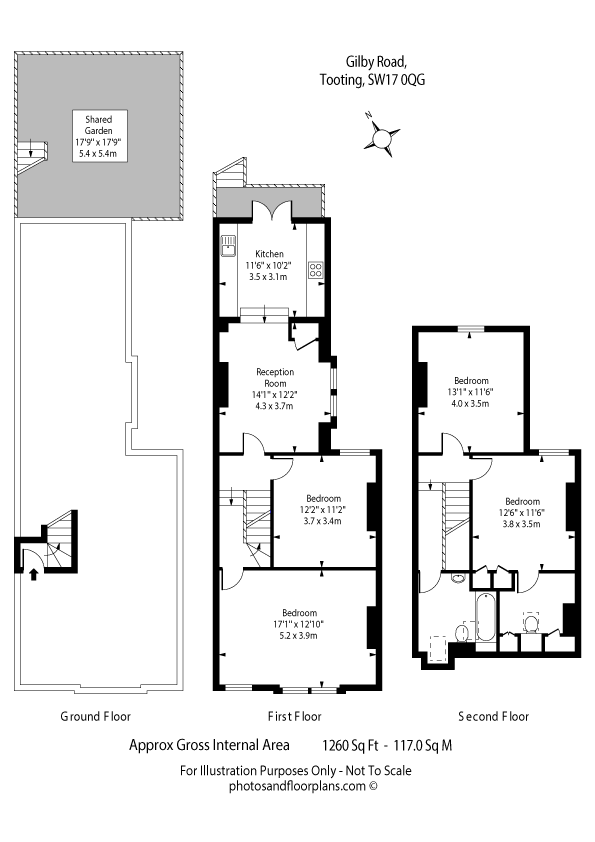 58, Gilbey Road, London floorplan