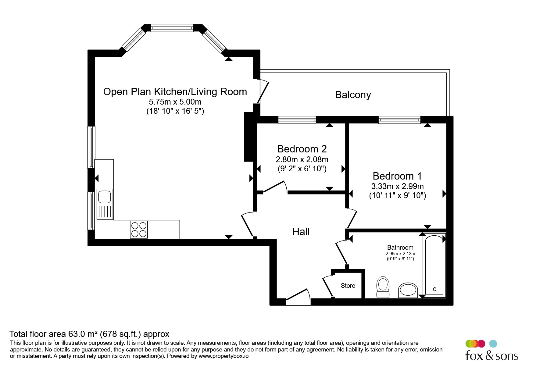 Flat 17, Beresford House, 15, Liberty Road, Portland floorplan