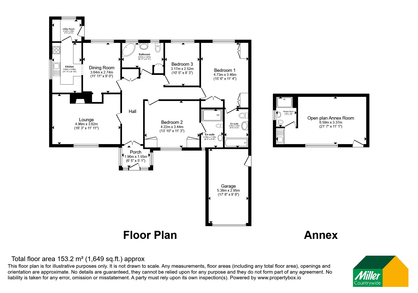 15, Whitestone Road, Cornwall floorplan