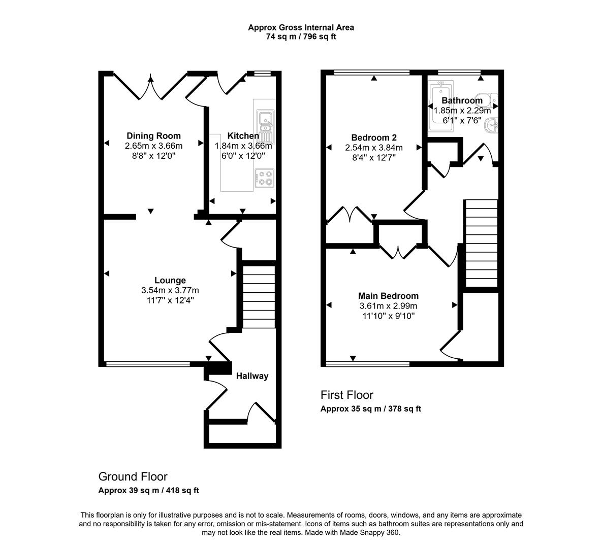6, Whites Neuk, Lanark floorplan