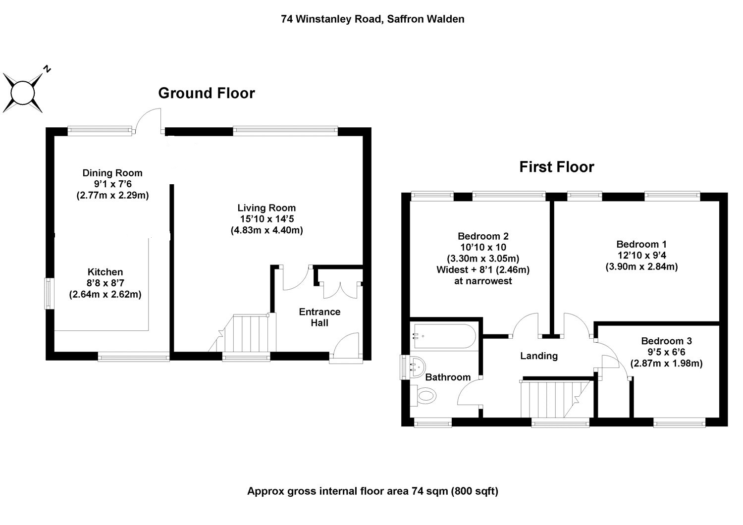 3 Bedrooms End terrace house for sale in Winstanley Road, Saffron Walden, Essex CB11