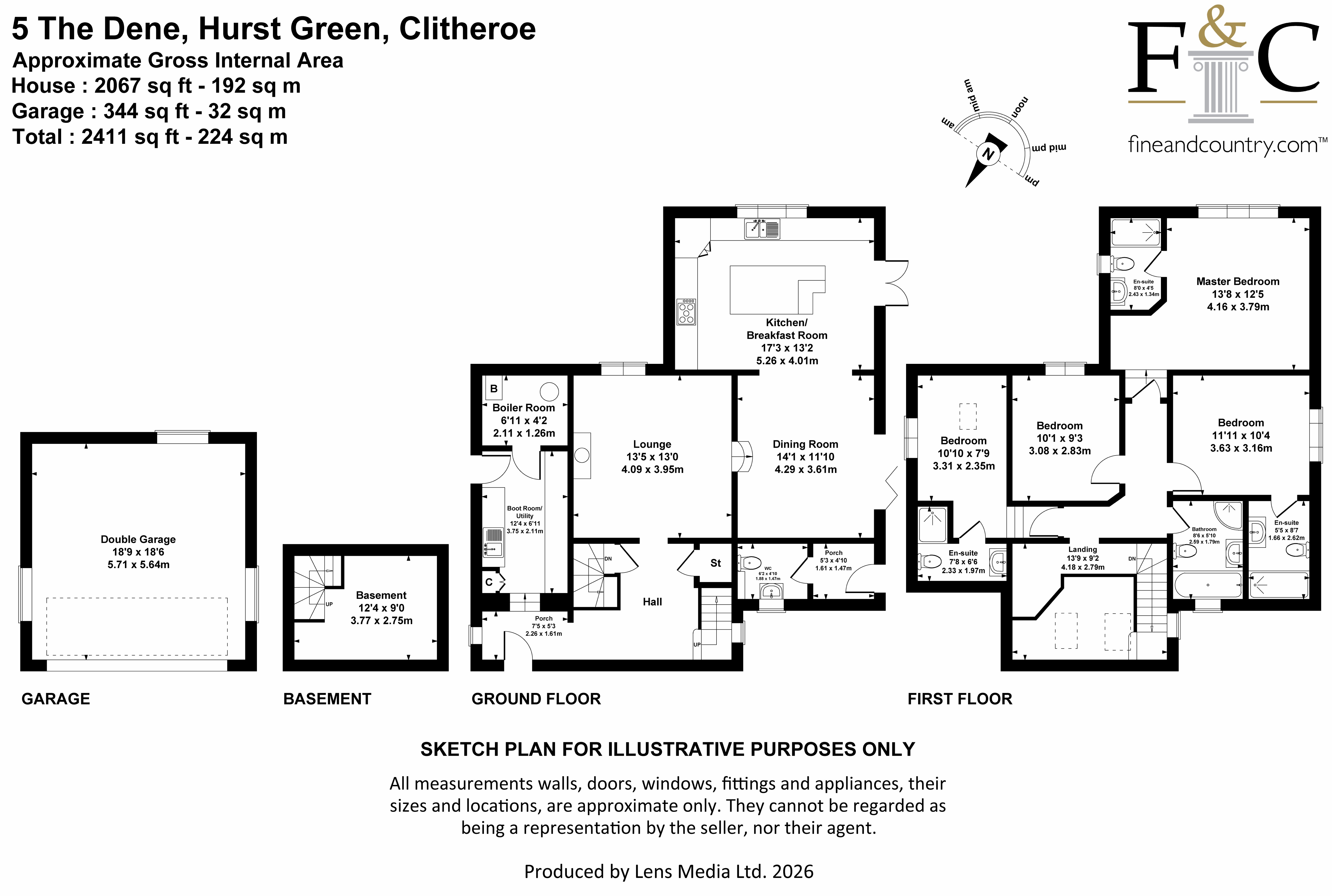 5, The Dene, Hurst Green floorplan