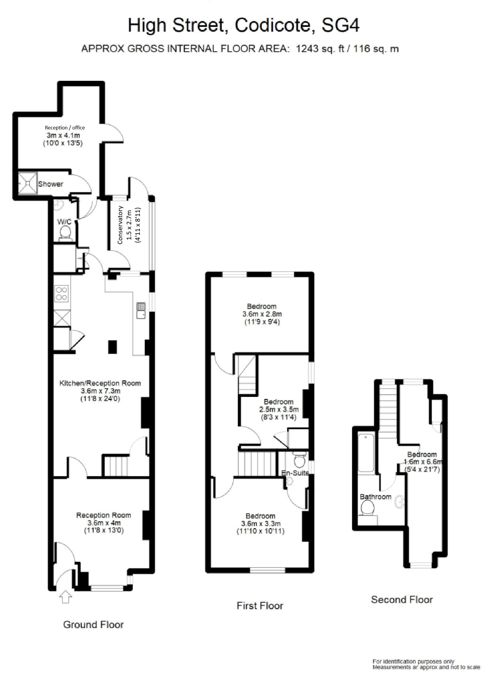 174, High Street, Hitchin floorplan