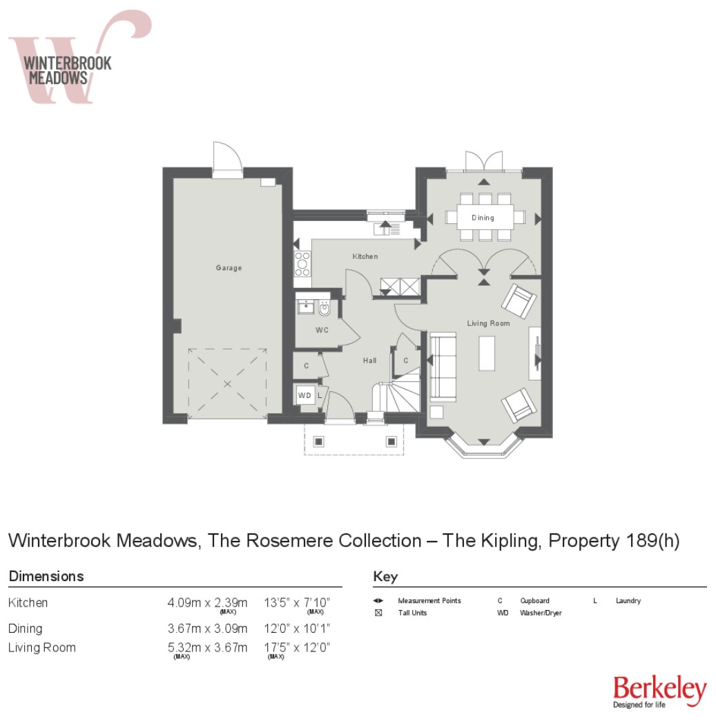 Plot 189 The Kipling,, Winterbrook Meadows, Wallingford floorplan