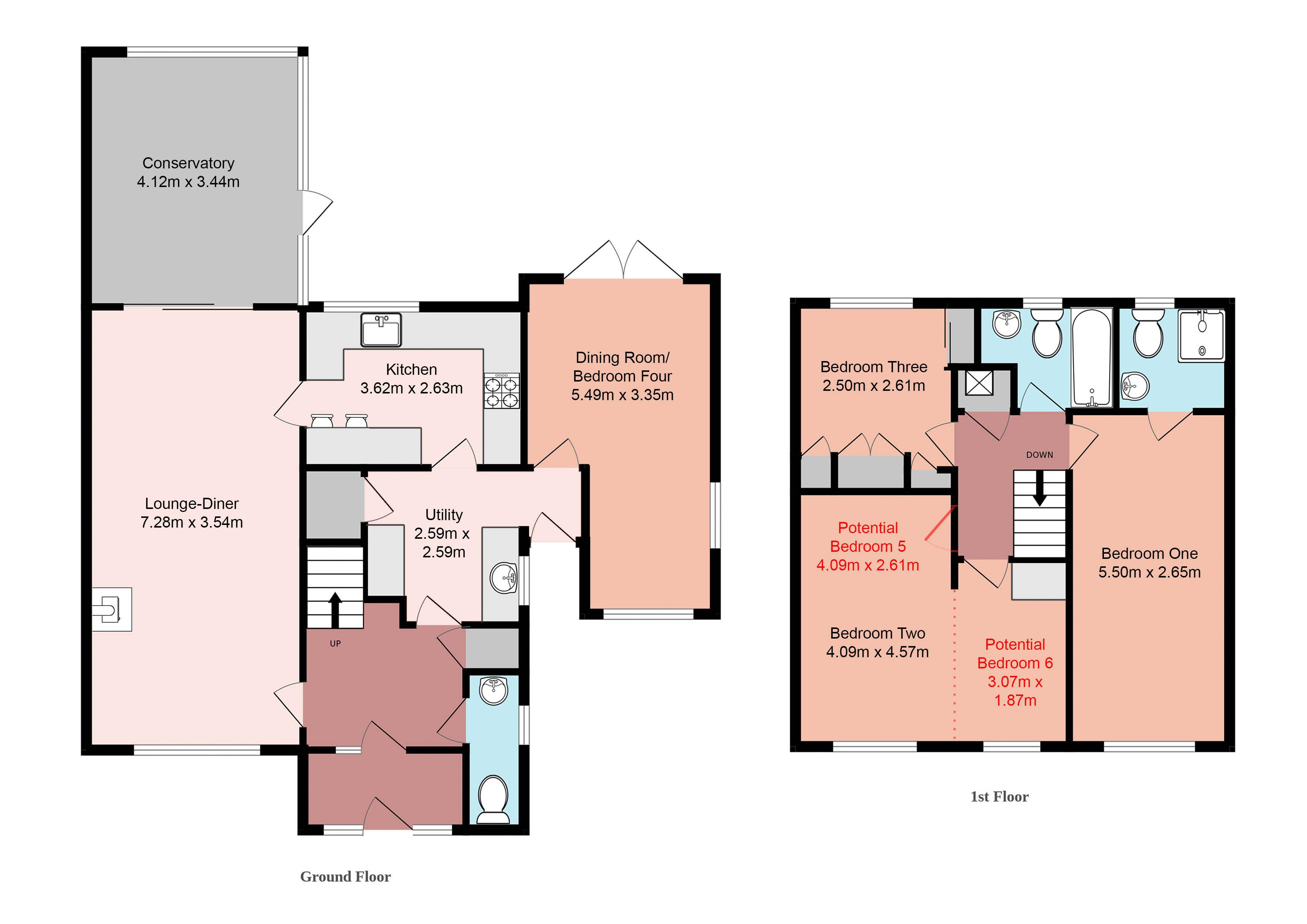16, Bilberry Drive, Southampton floorplan