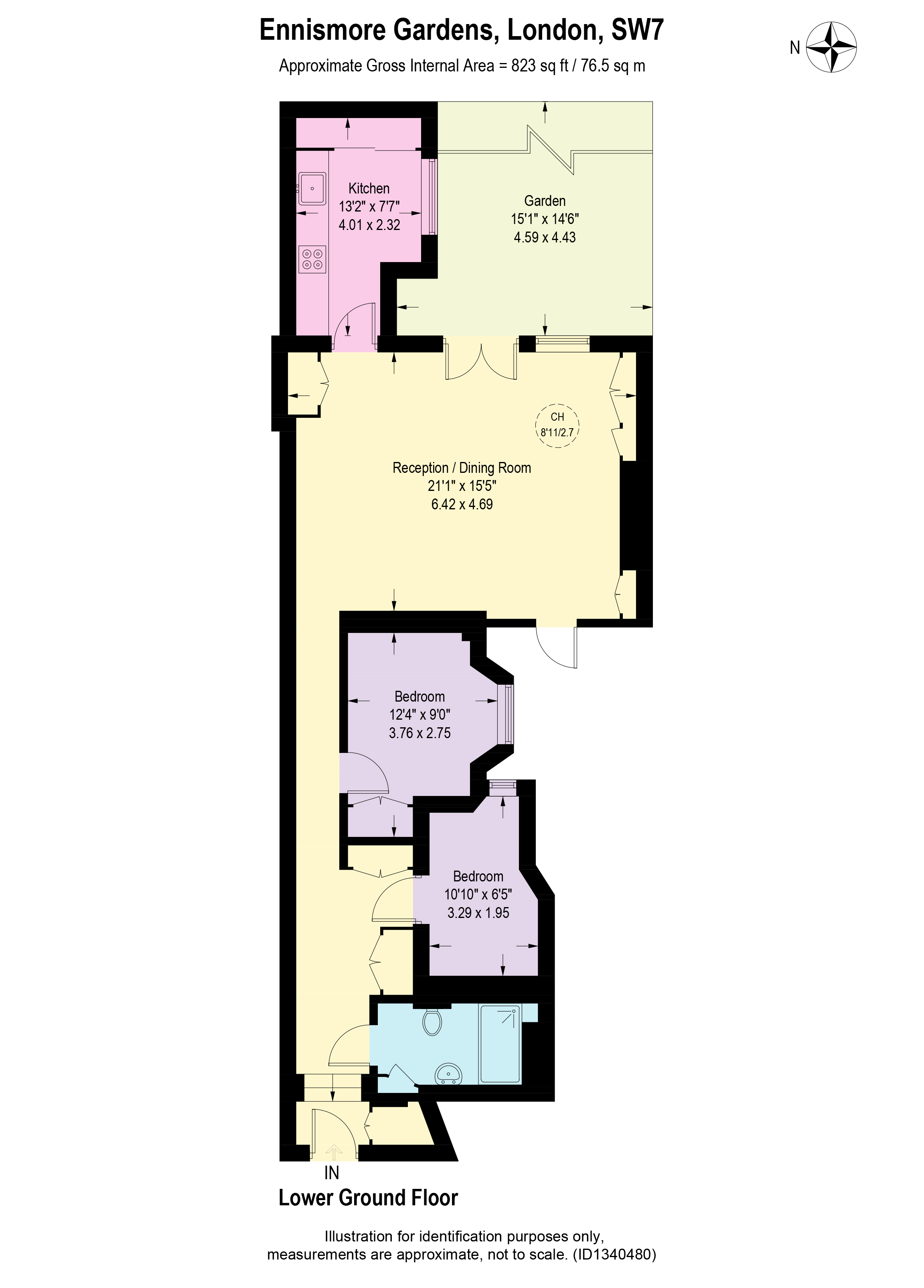 53, Ennismore Gardens, London floorplan