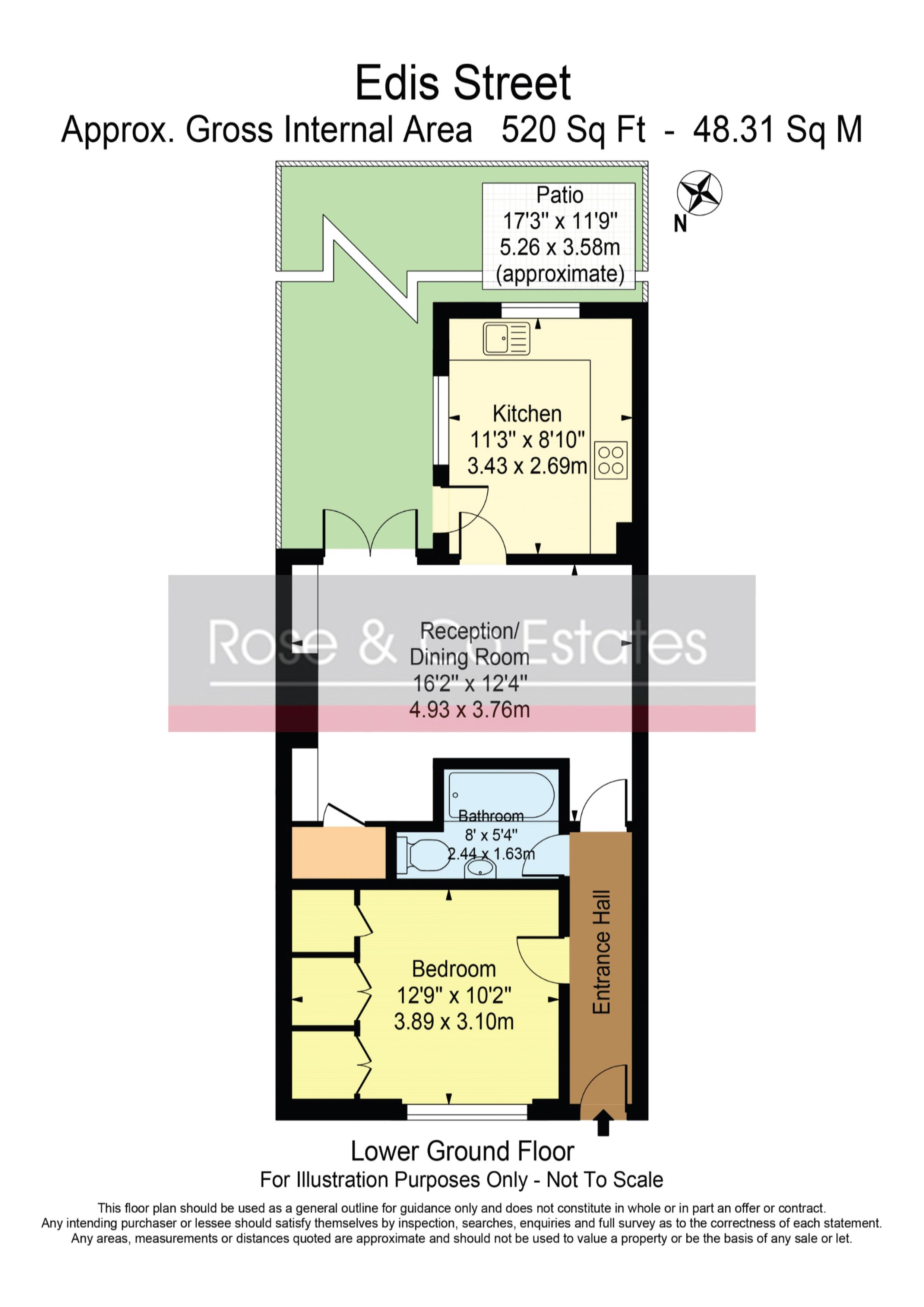 1 Bedrooms Flat to rent in Edis Street, Primrose Hill NW1