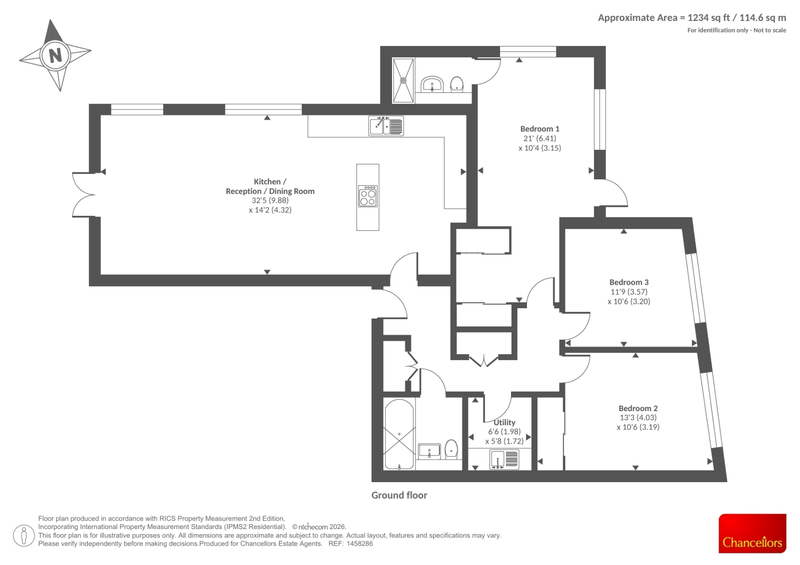 FLAT 87 REDWOOD HOUSE, Barton Park, Oxford floorplan