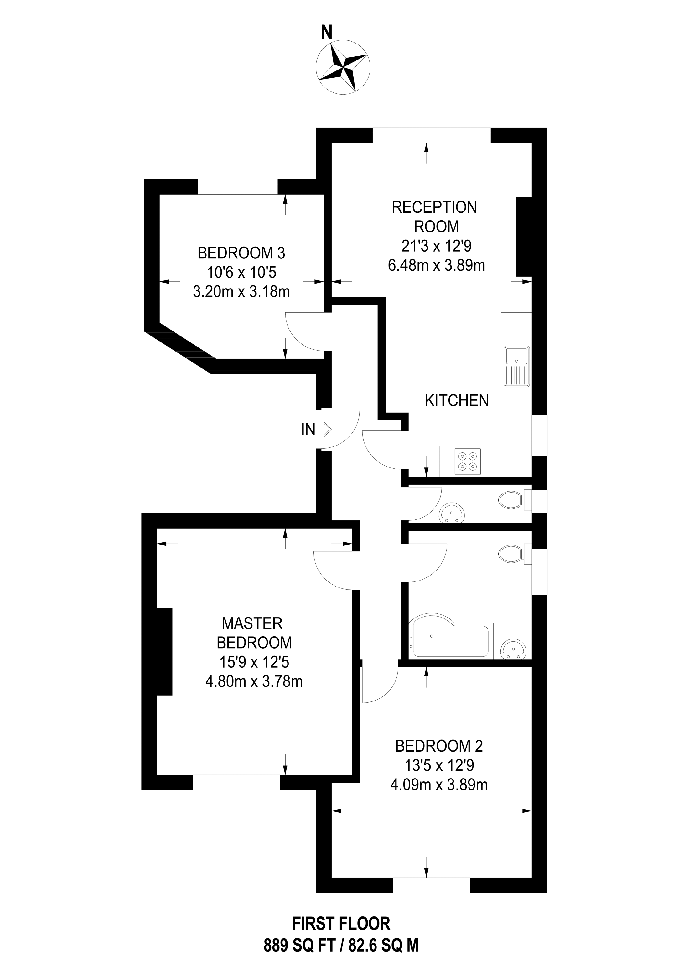 3 Bedrooms Flat to rent in Staverton Road NW2, Willesden,