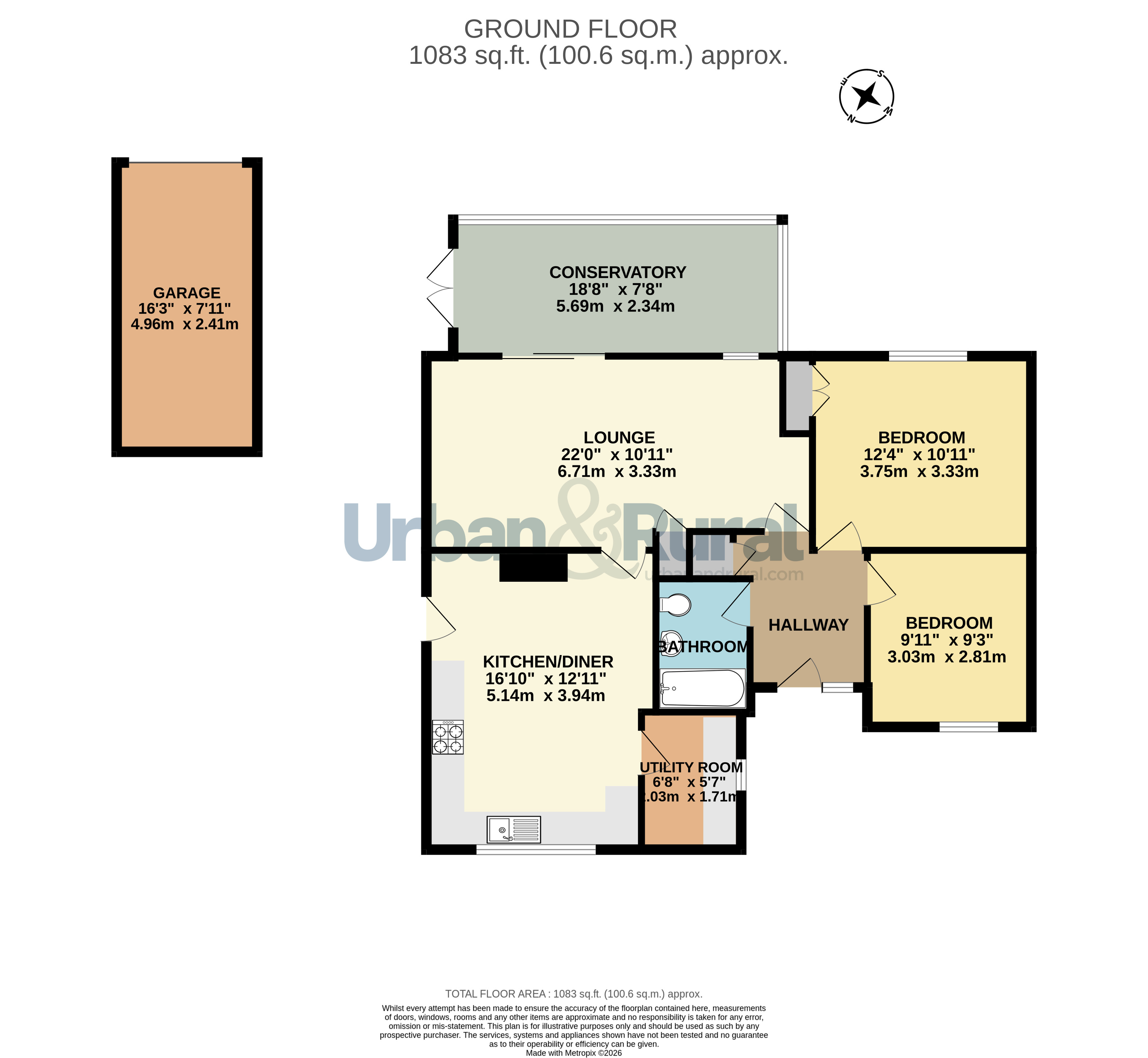6, Dodds Close, Bedford floorplan