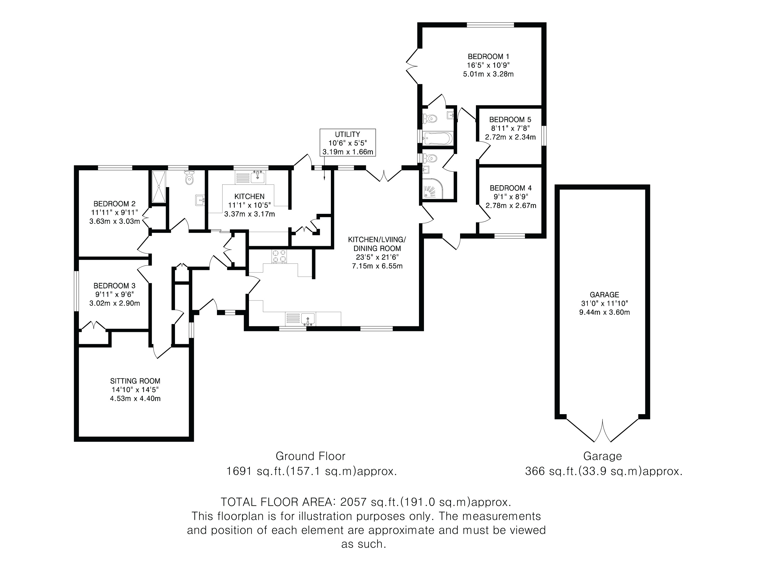 5B, Roundabout Lane, Welwyn floorplan