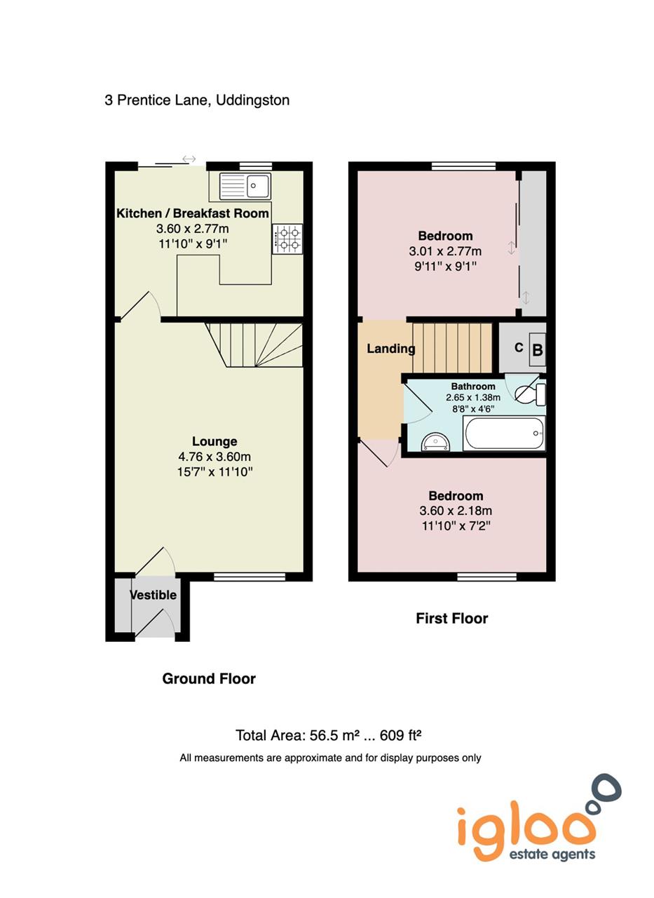 3, Prentice Lane, Uddingston floorplan