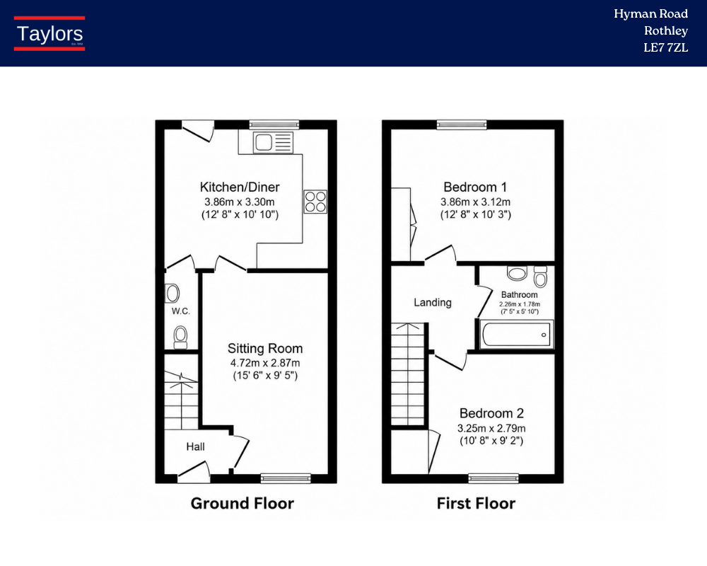 3 Hyman Road, Rothley floorplan