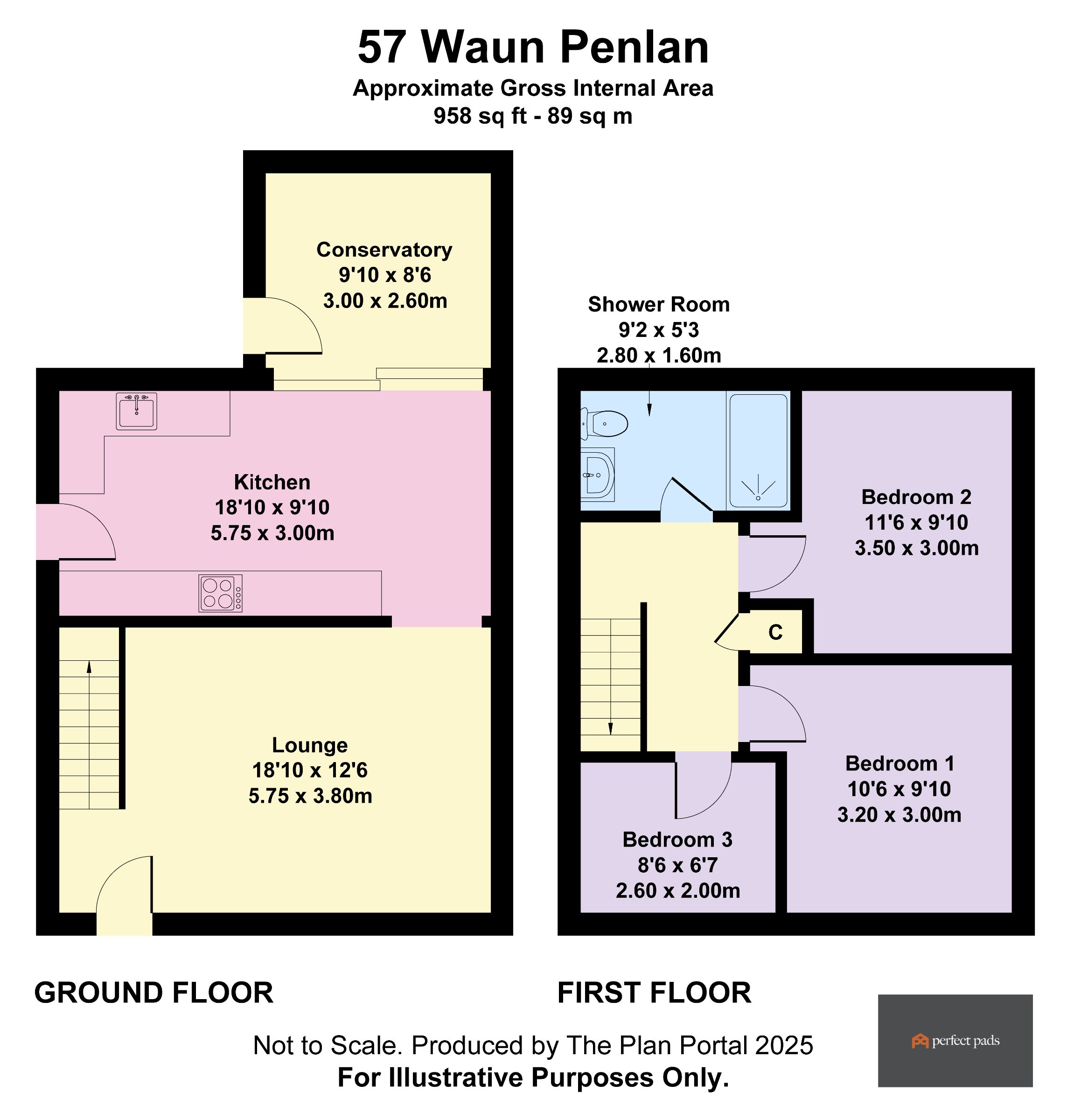 57 Waun Penlan, Swansea floorplan