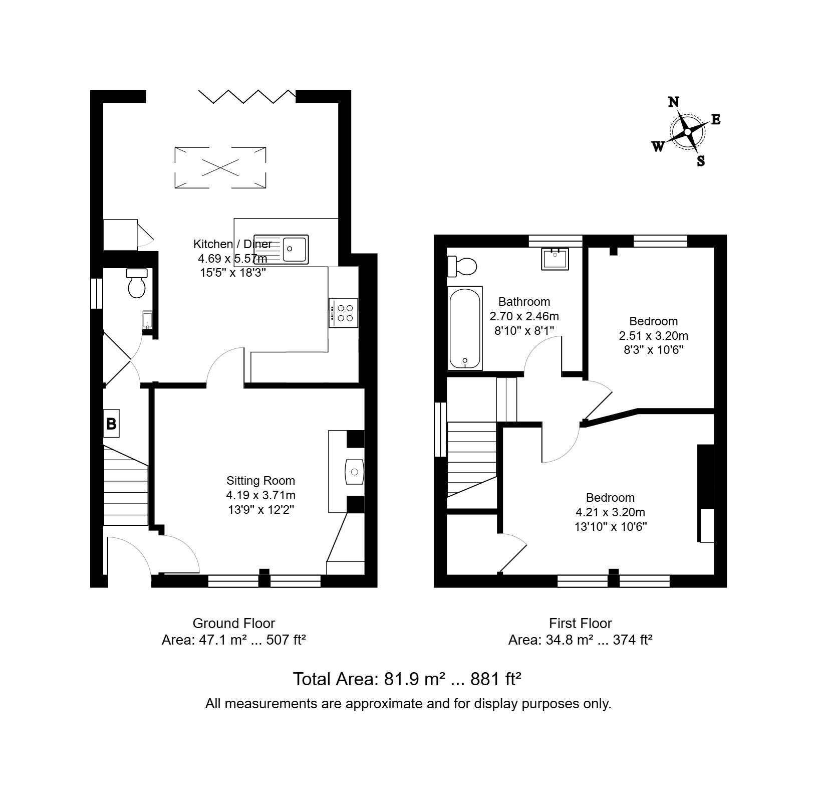 1 Walters Cottages, Wadhurst floorplan