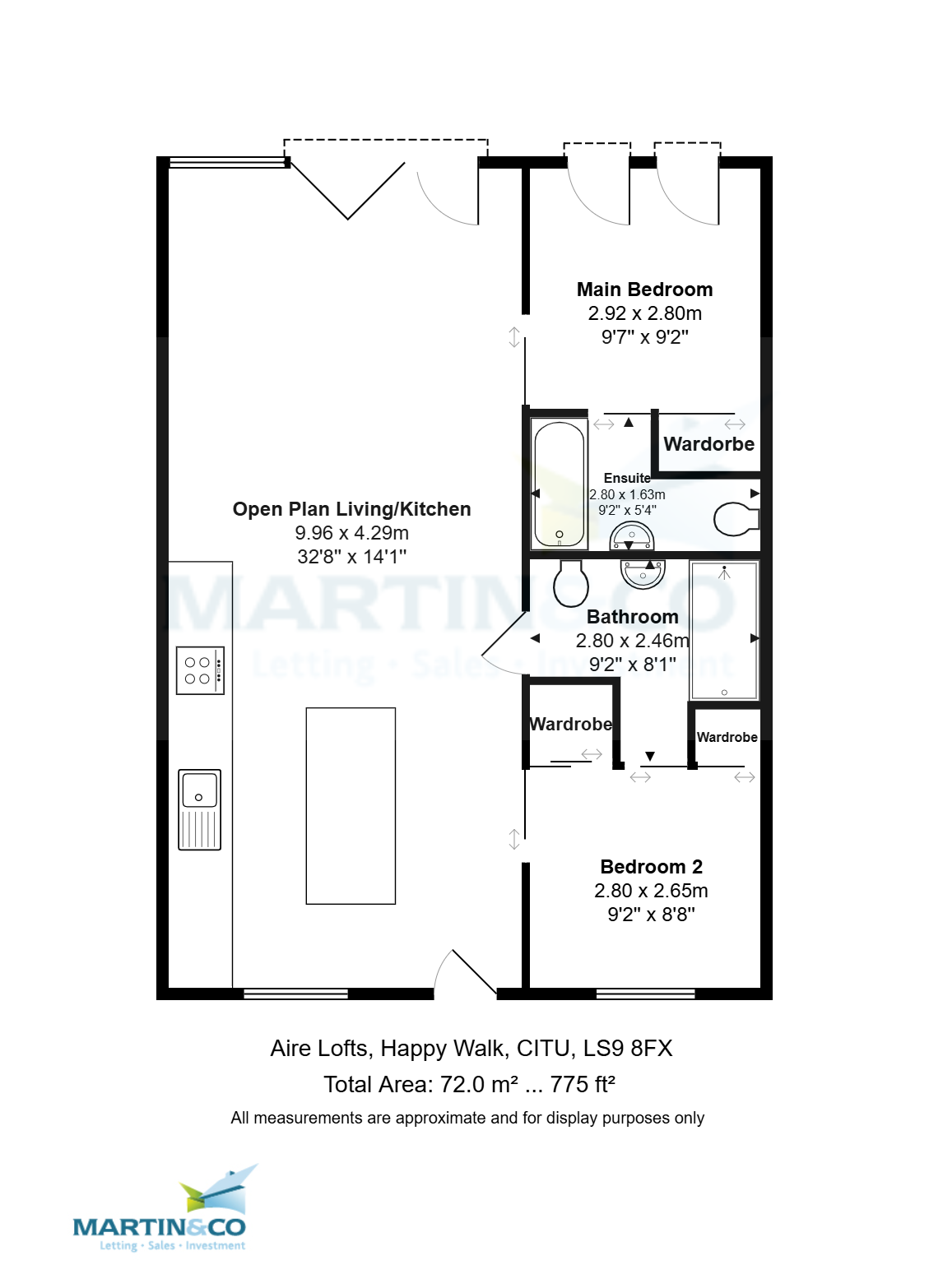 29, Aire Lofts, Leeds floorplan