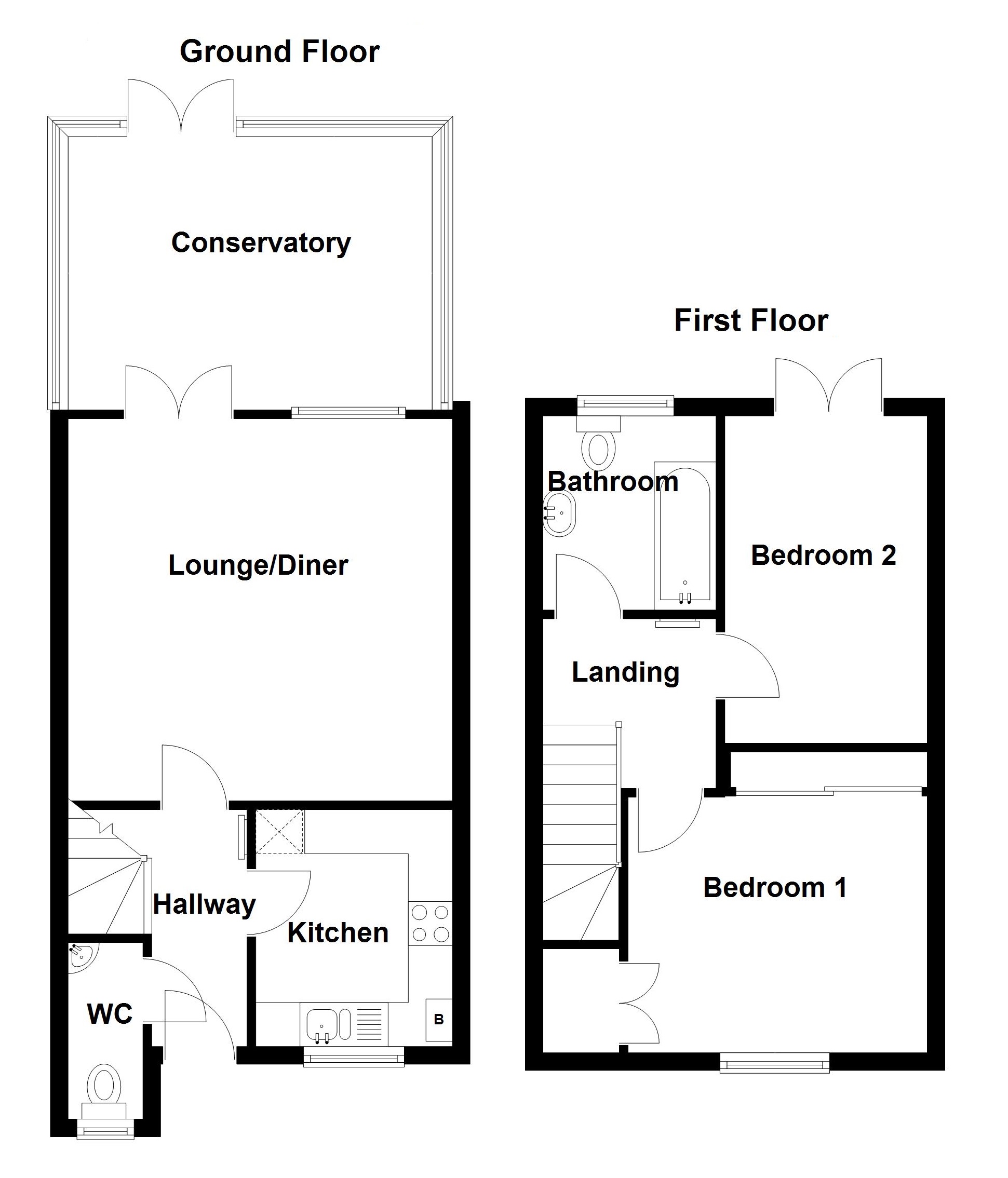 St Marys, Polegate BN26, 2 bedroom semidetached house for sale