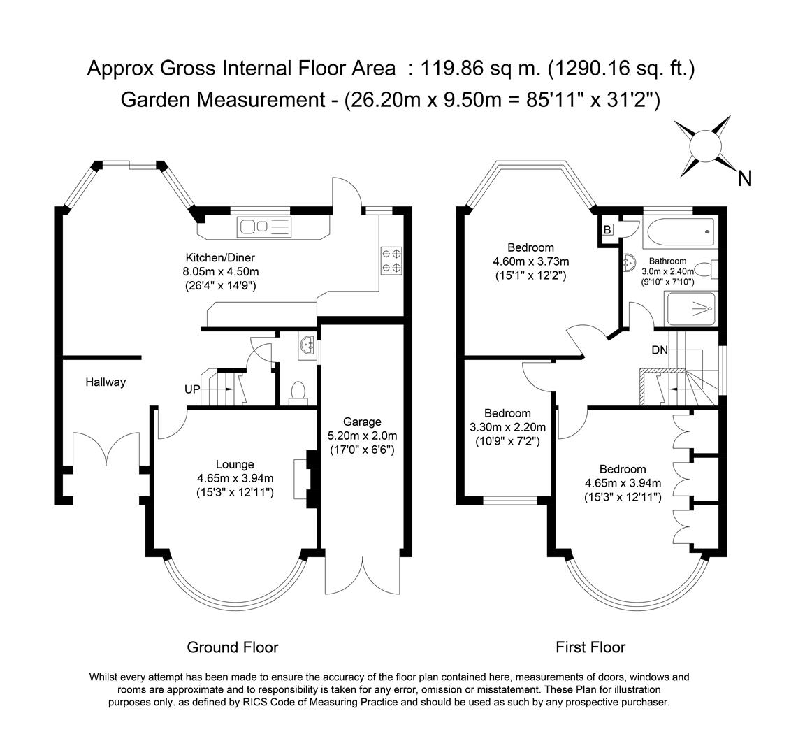 3 Bedrooms  to rent in Grosvenor Gardens, London N14