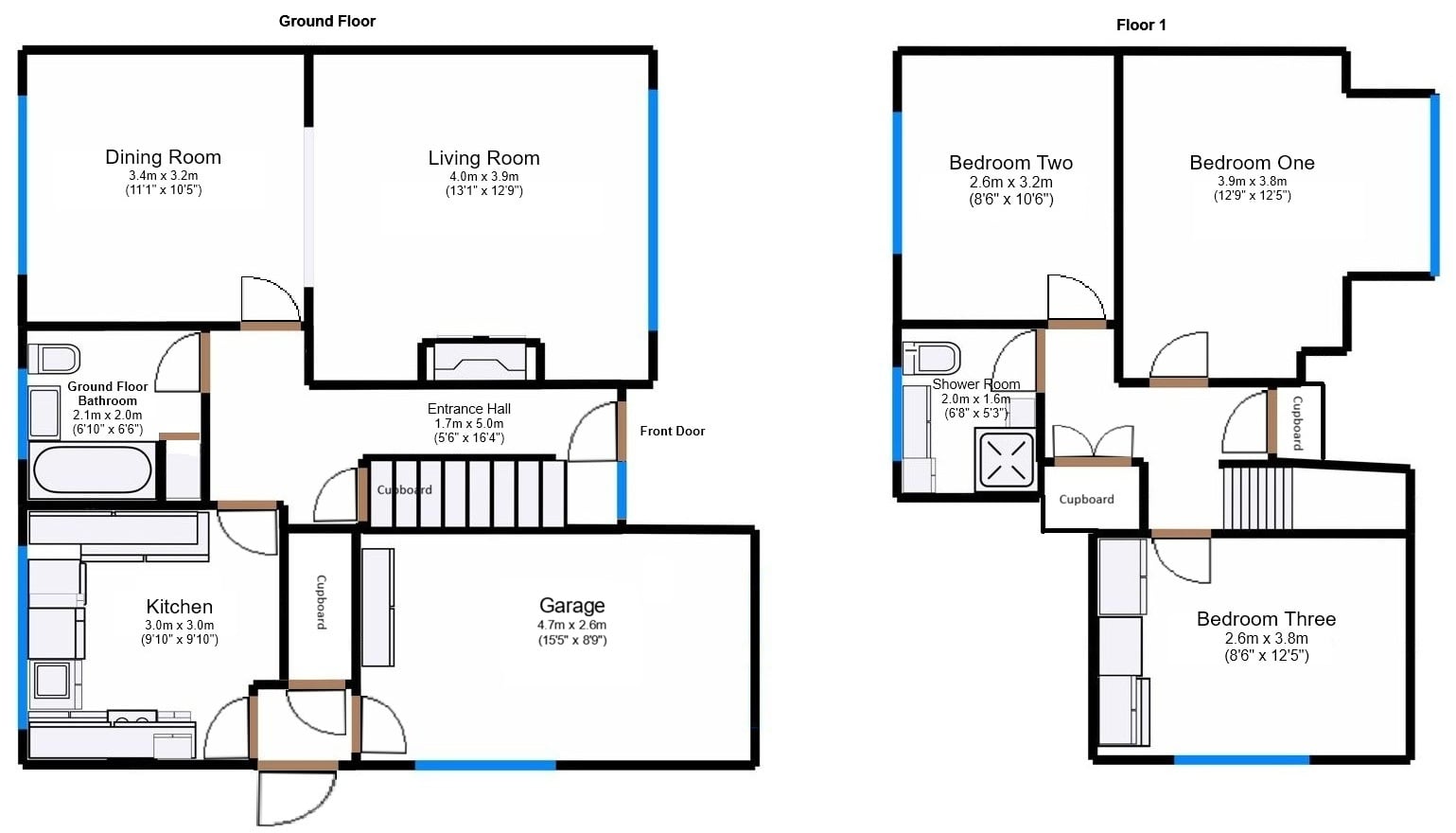 3 Linscott Close, Newbold, Chesterfield floorplan
