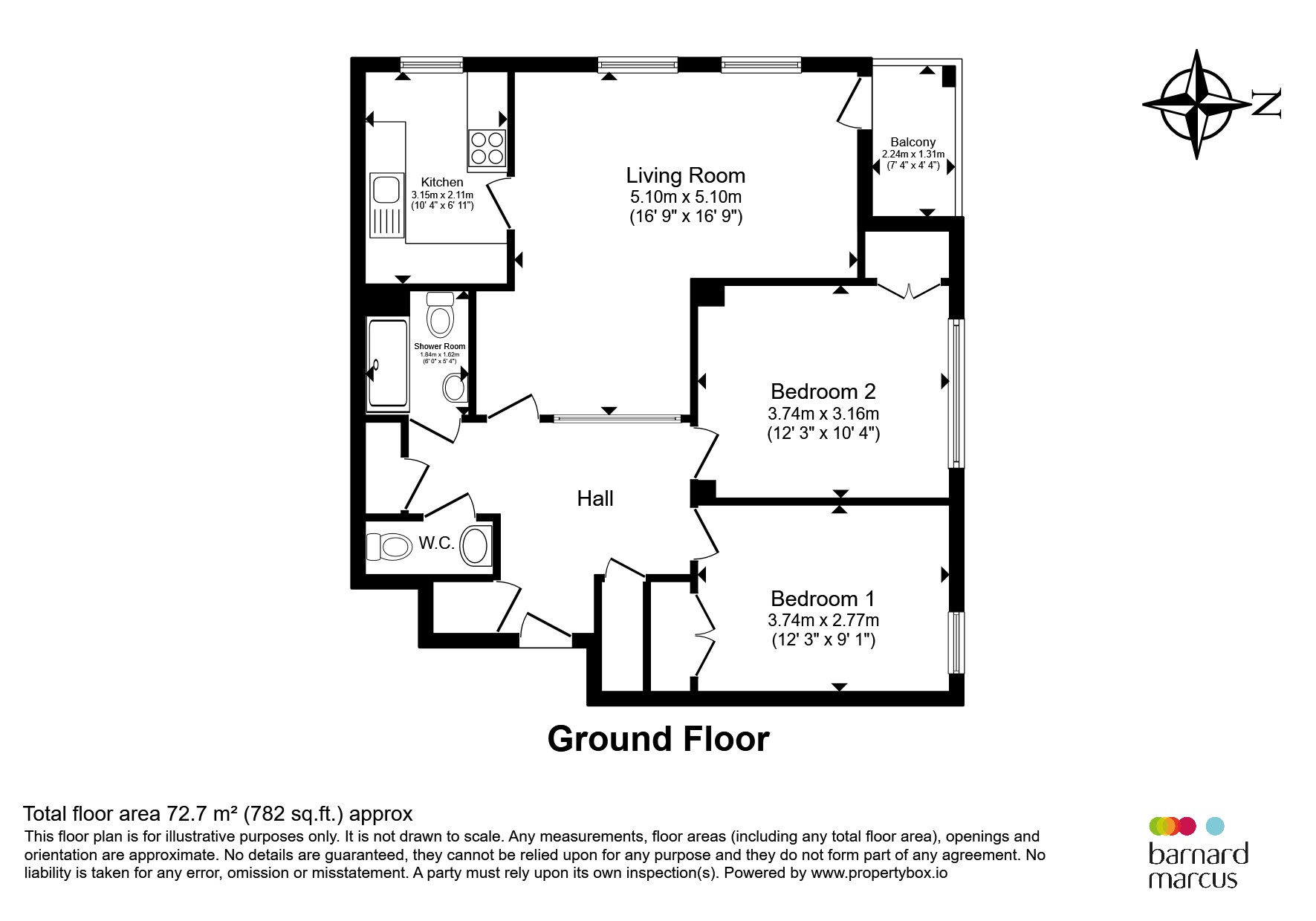 4, Dunsfold Court, Blackbush Close, Sutton floorplan