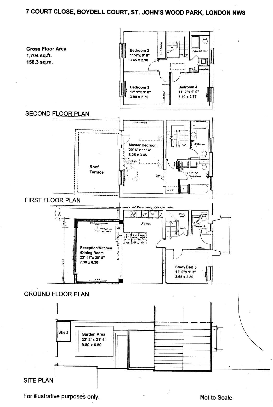 7 Court Close, St John's Wood Park, London floorplan