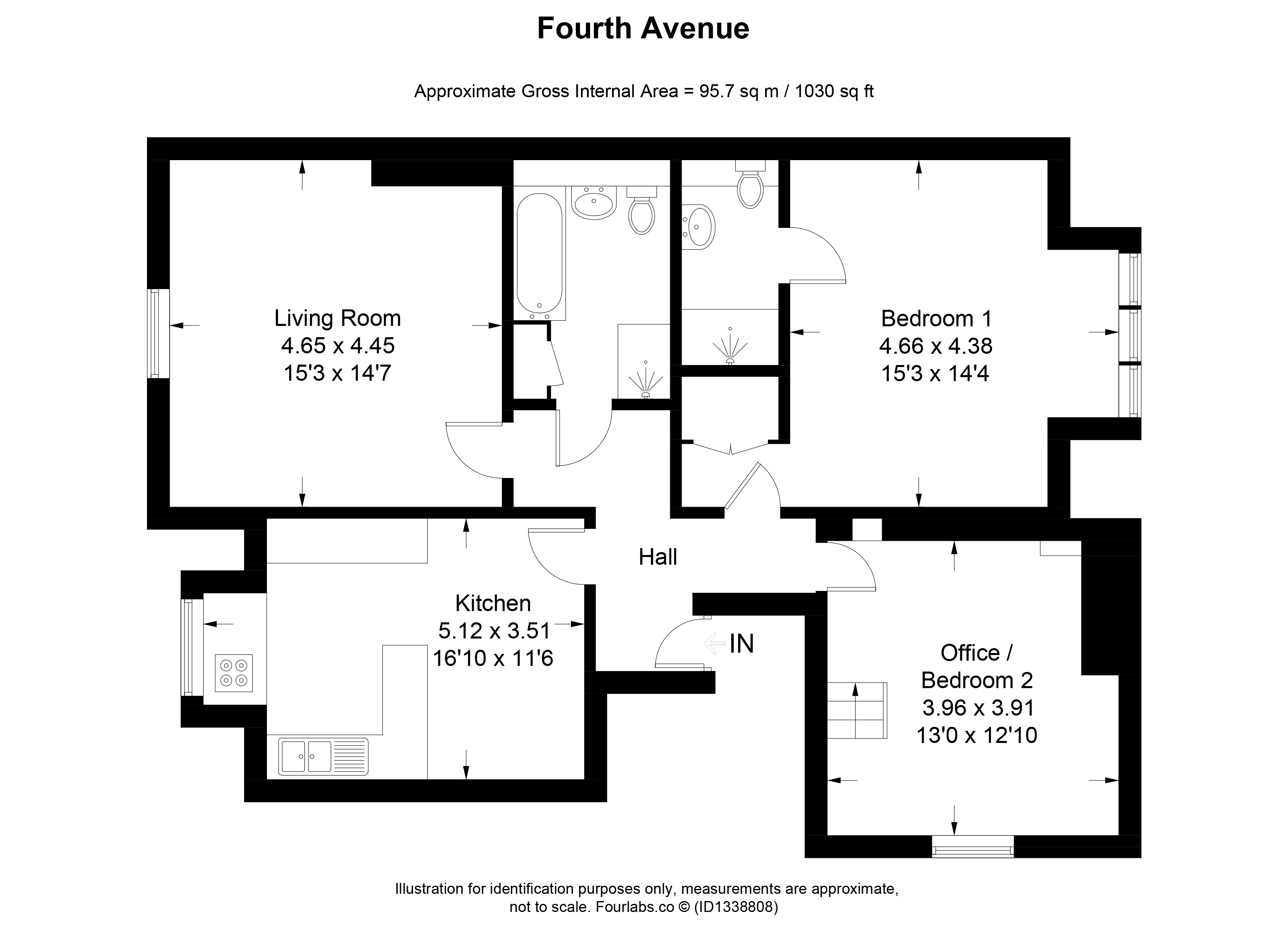 Flat 6, 20, Fourth Avenue, East Sussex floorplan