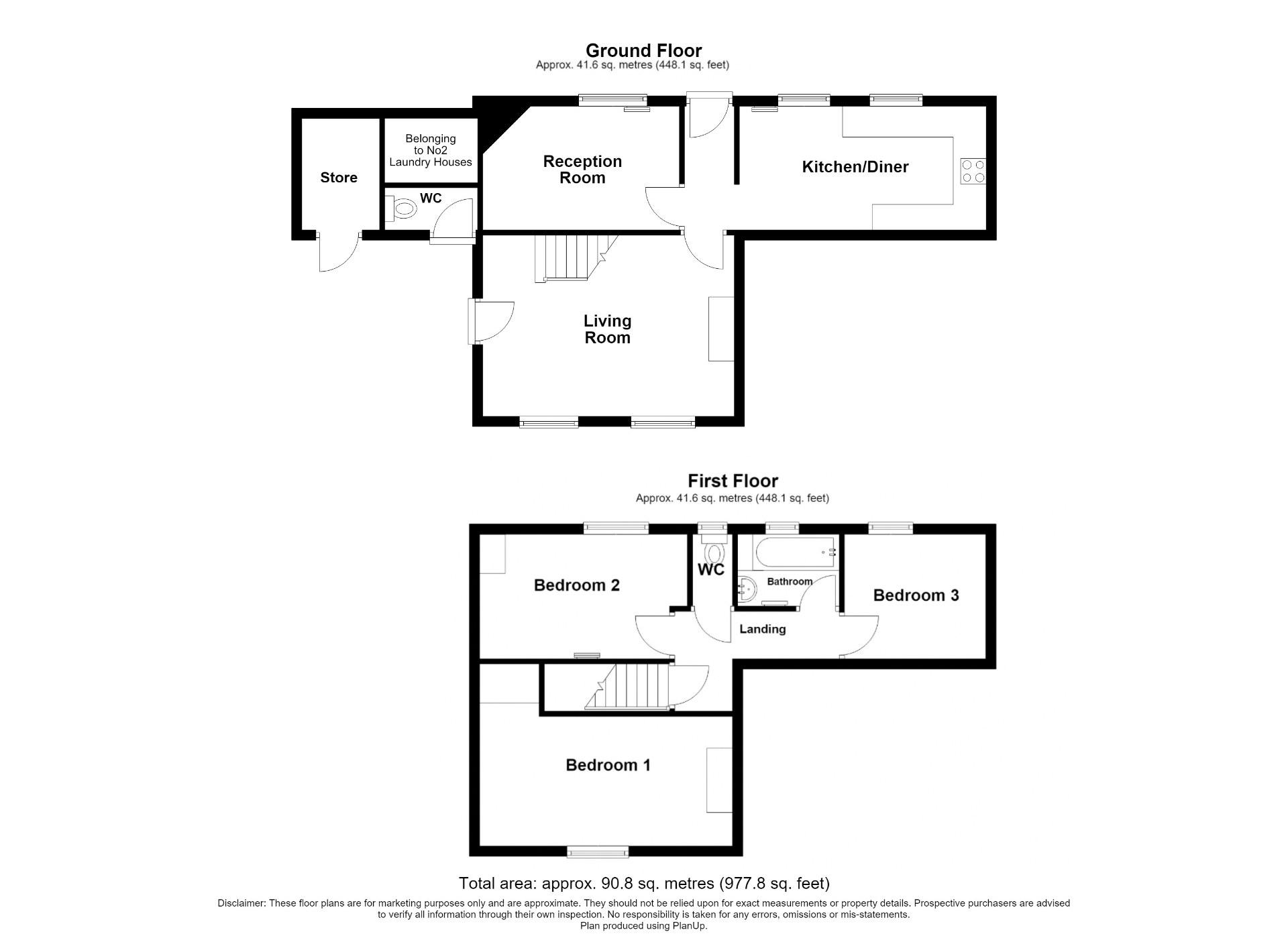 3, Laundry Cottages, Alfreton floorplan