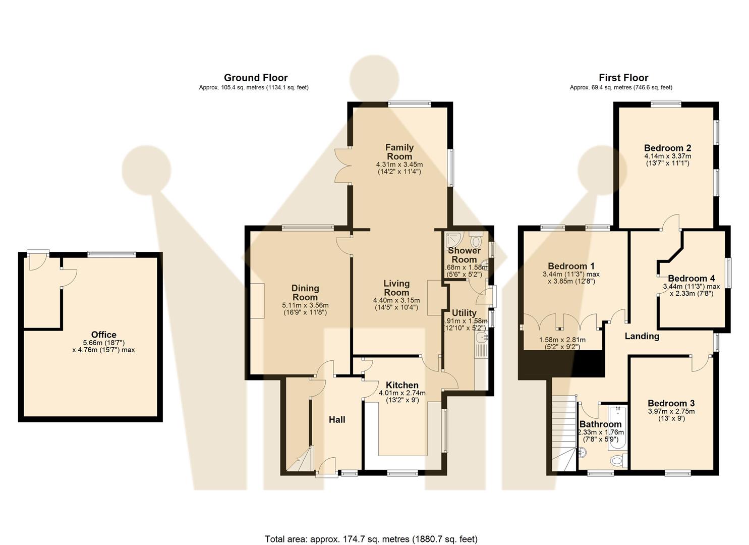 2, The Bunch of Five, Evesham Road, Alcester floorplan