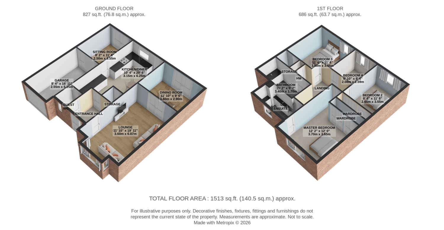 2, RUSSELL CLOSE, UTTOXETER floorplan
