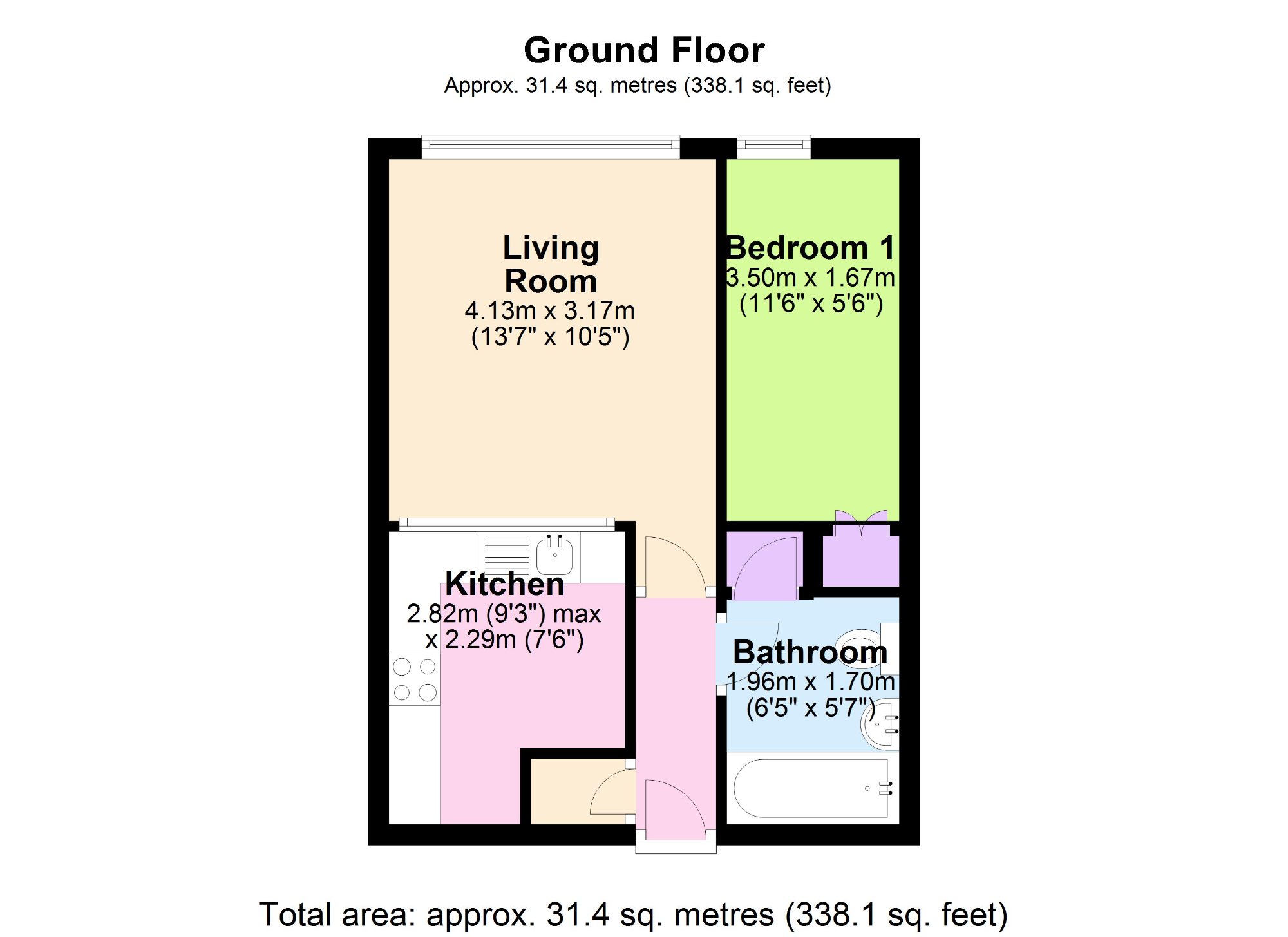 46 Greystoke Court,, Clifton Drive, Blackpool floorplan