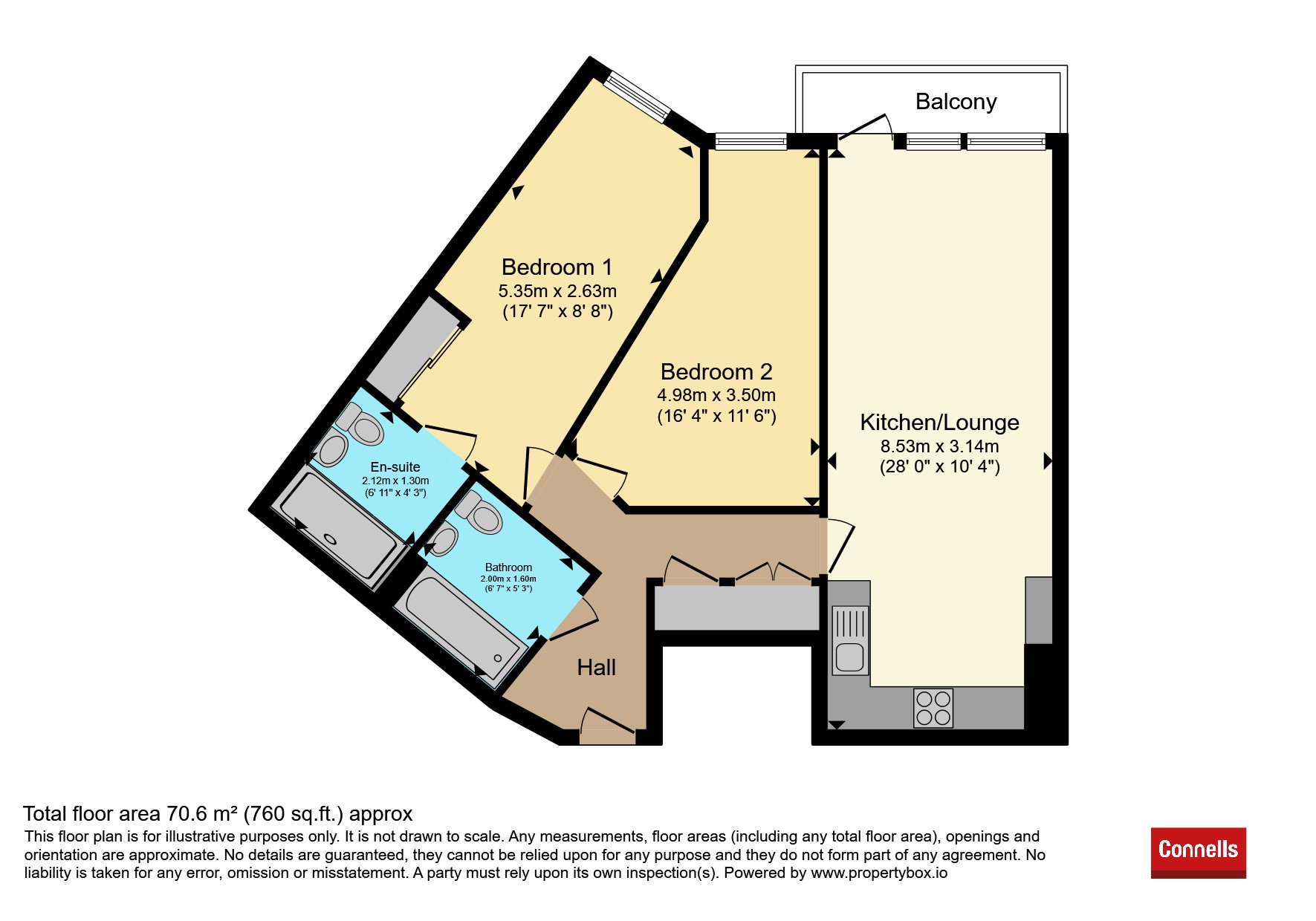 110, Apex Apartments, Ifield Road, Crawley floorplan