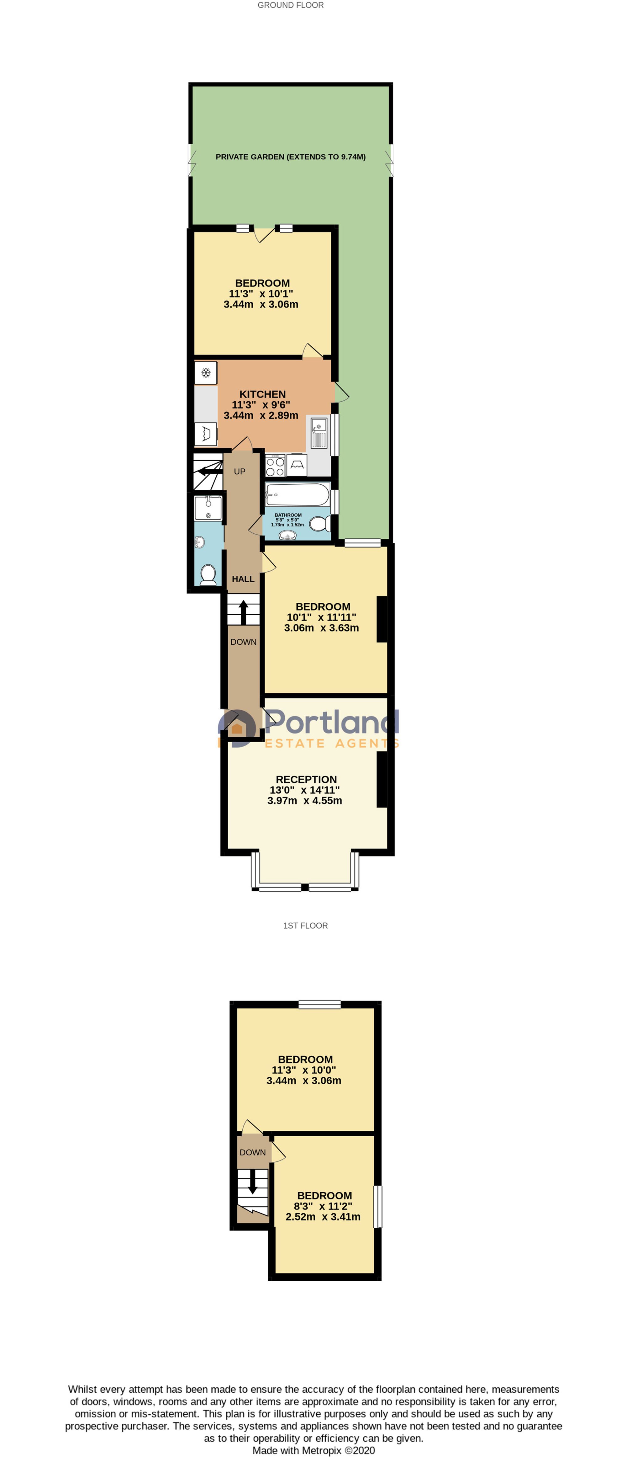 Flat 1, 38 St. Johns Avenue, London floorplan
