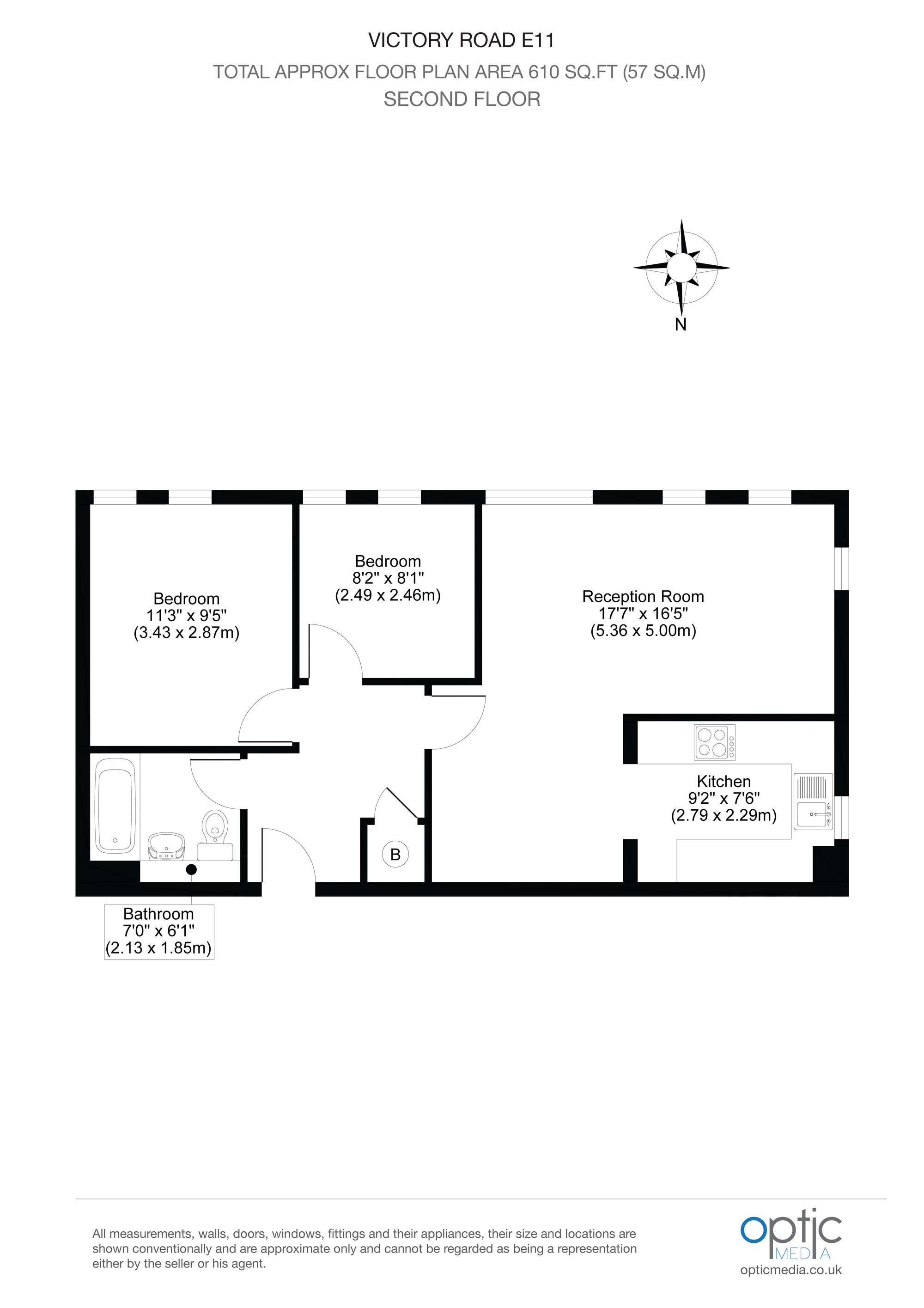 40 Victory Road, London floorplan
