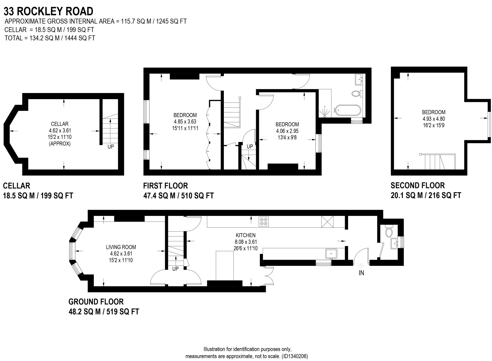 33, Rockley Road, Sheffield floorplan