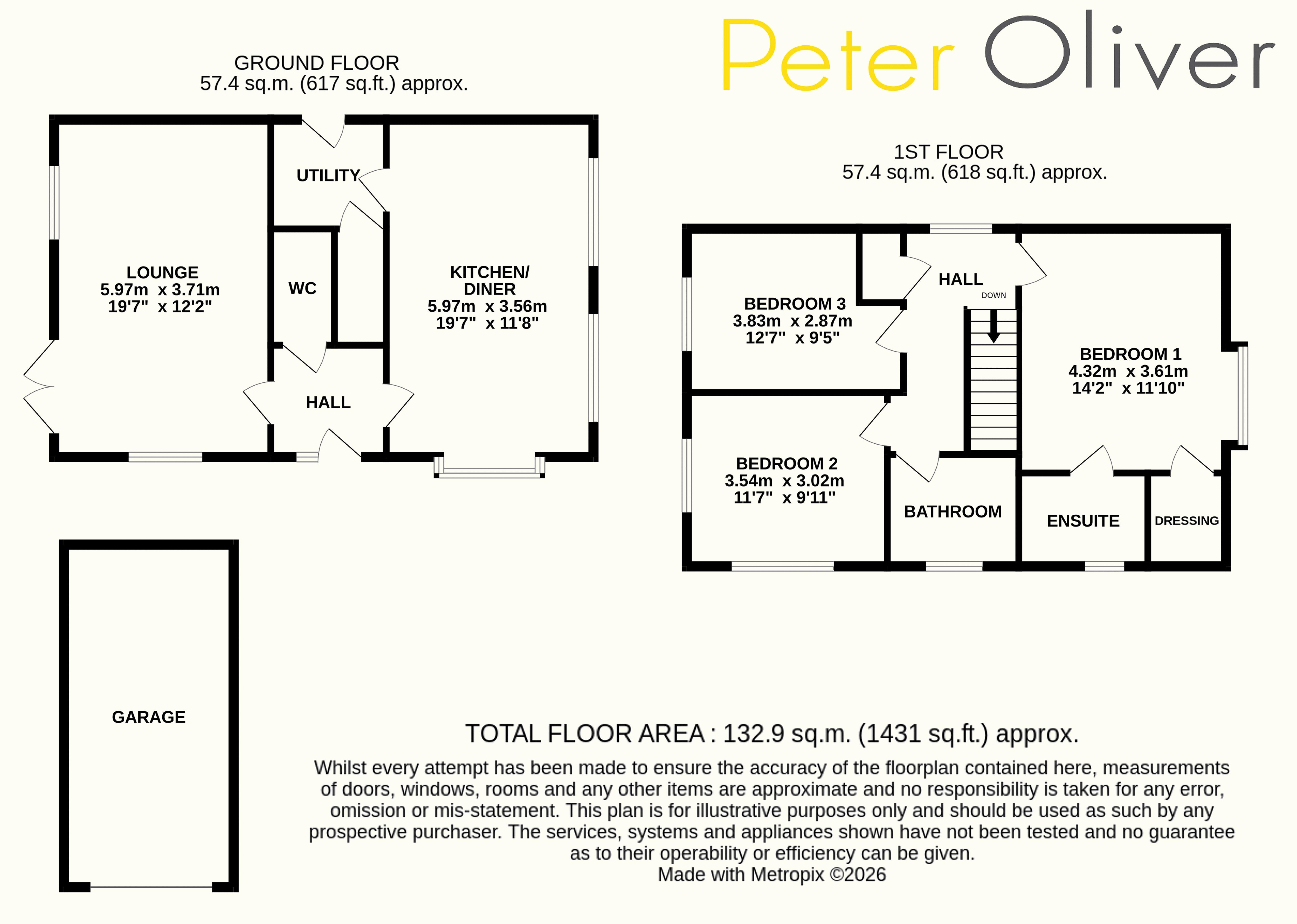 6, Greene Park Place, Crowborough floorplan