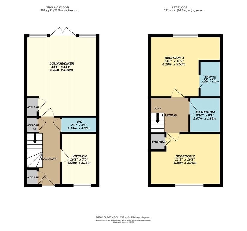 34, Alcock Crescent, Crayford floorplan