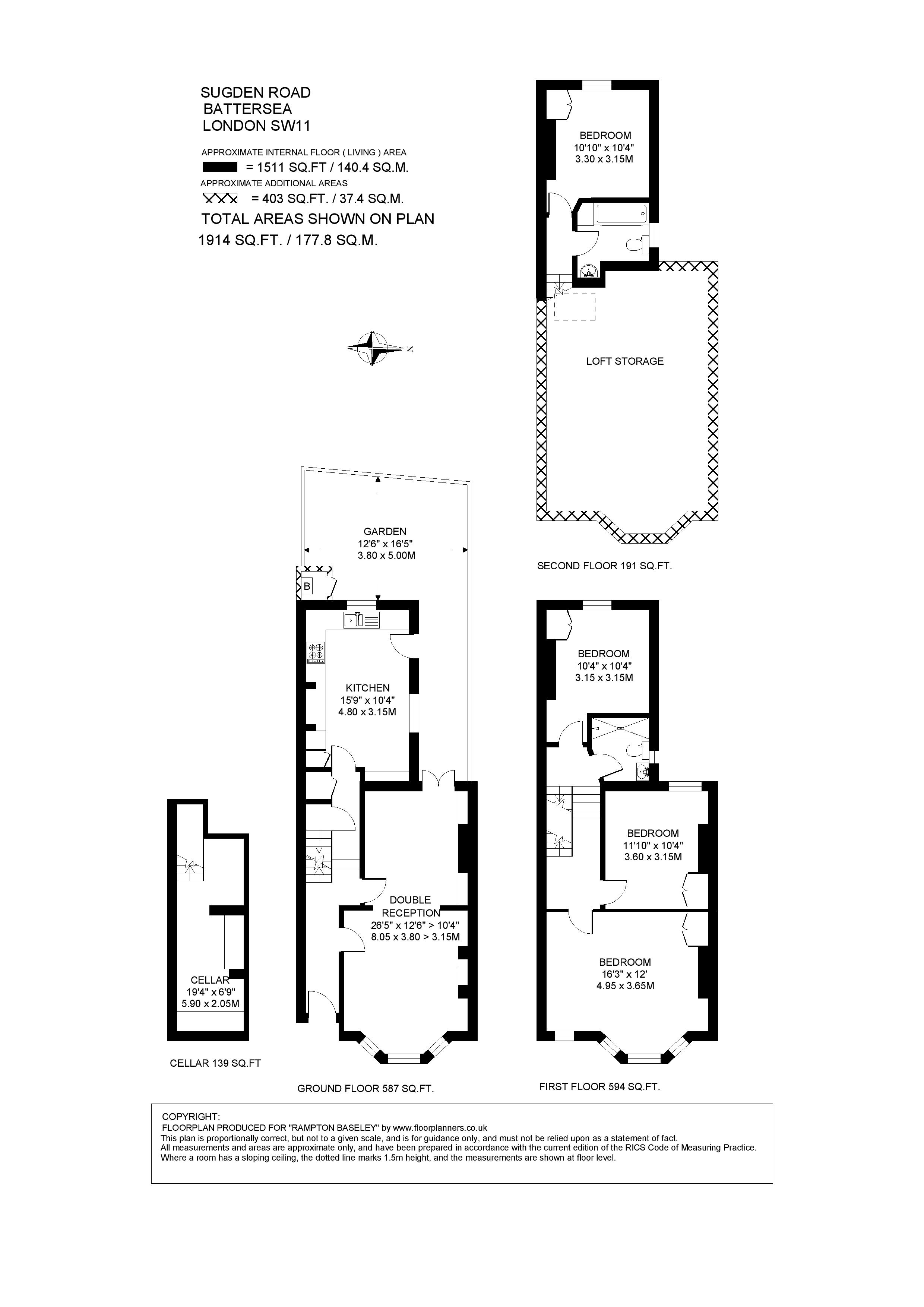 111, Sugden Road, London floorplan