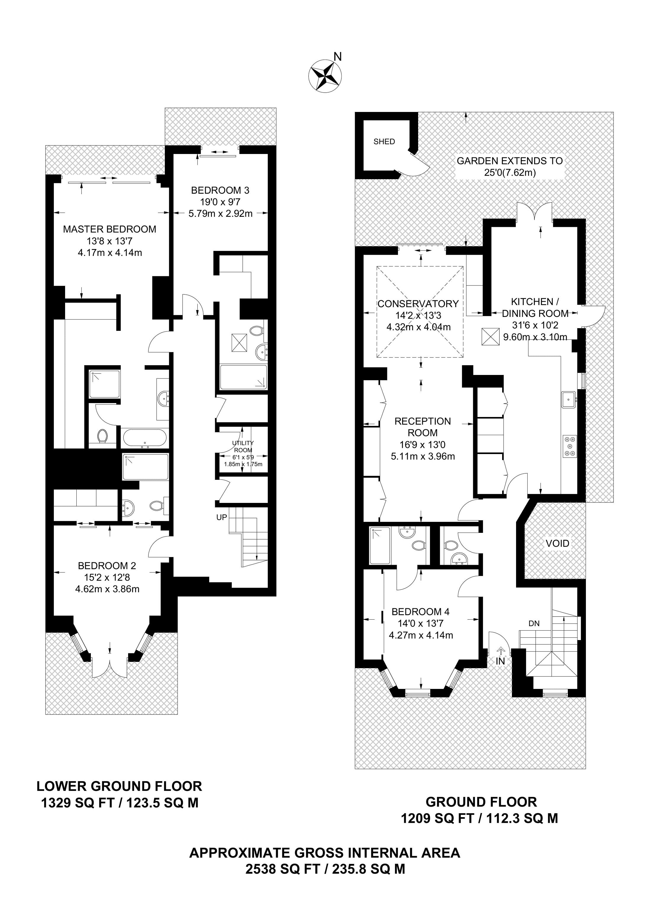 4 Bedrooms Flat to rent in Ornan Road, Belsize Park NW3