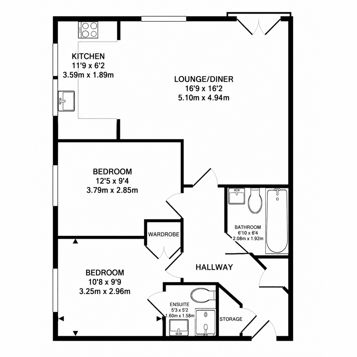 108 The Meridian, Kenavon Drive, Reading floorplan